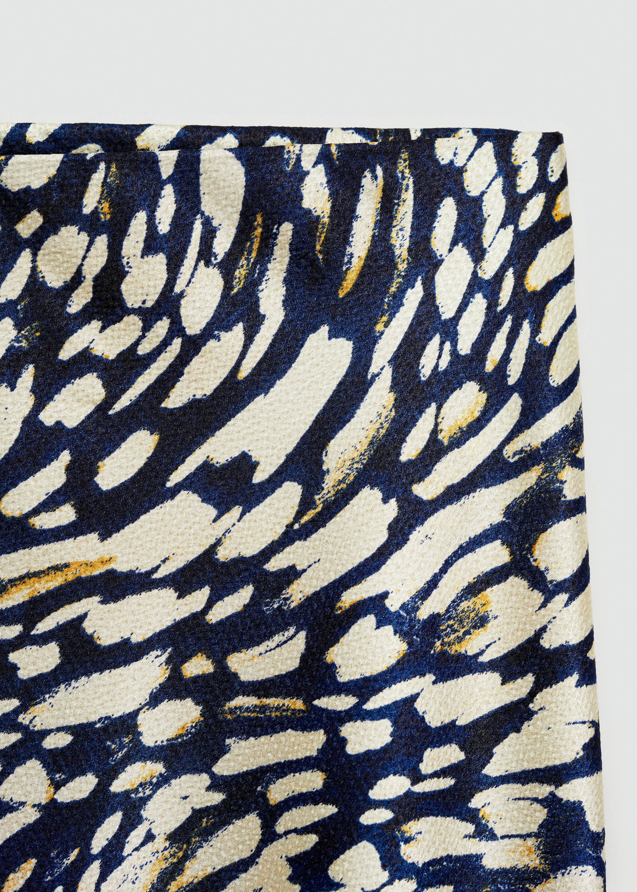 Printed satin skirt - Details of the article 8