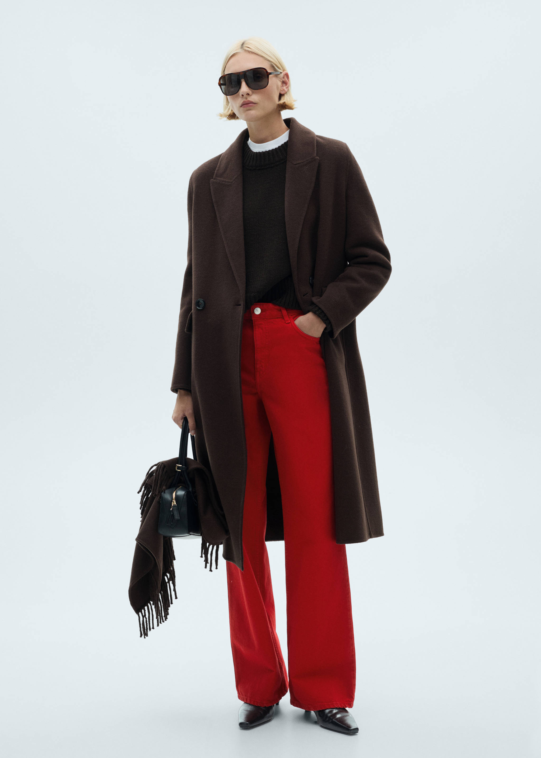 Jean droit taille haute - Plan général