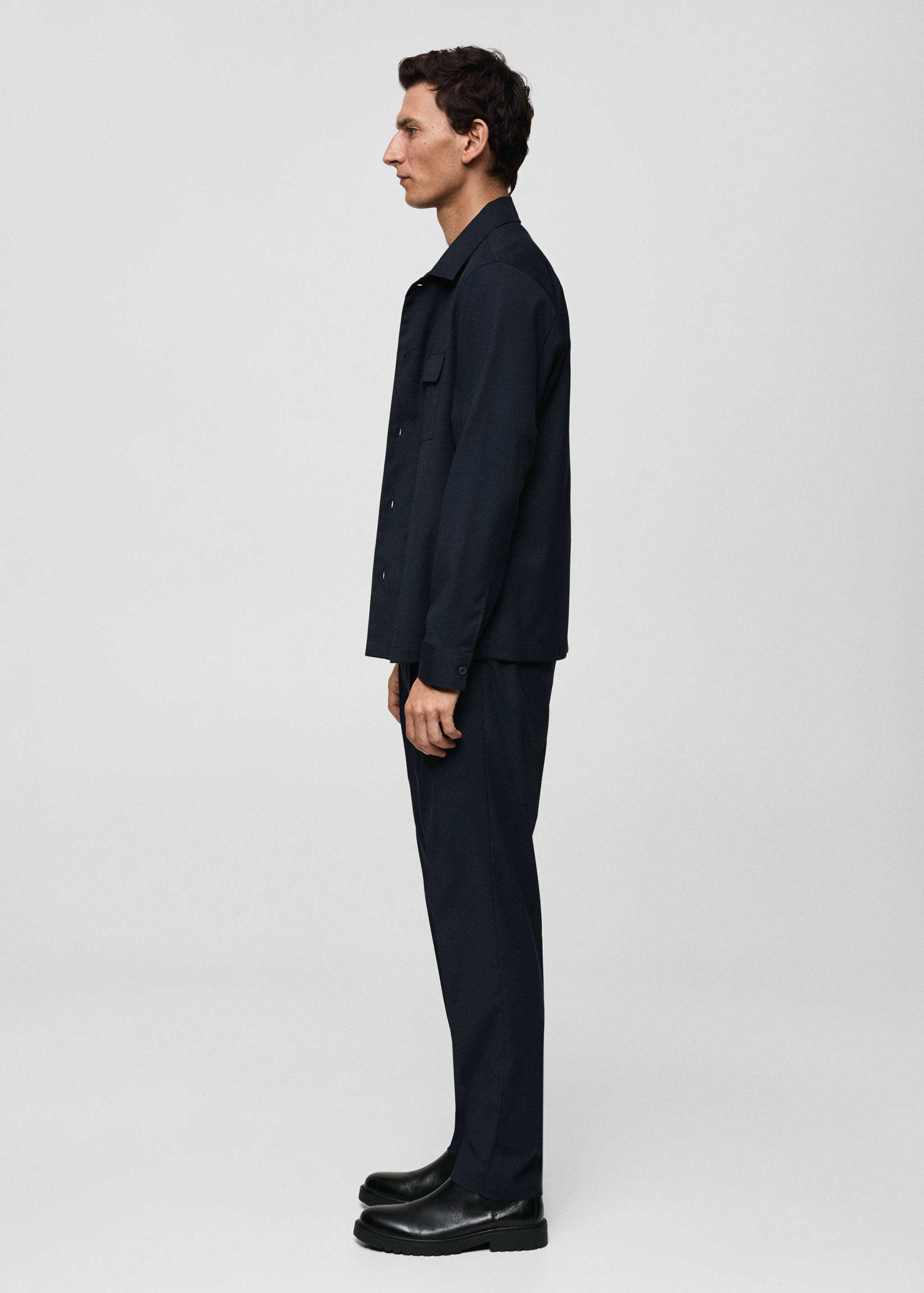 Pleated slim-fit trousers - Details of the article 6