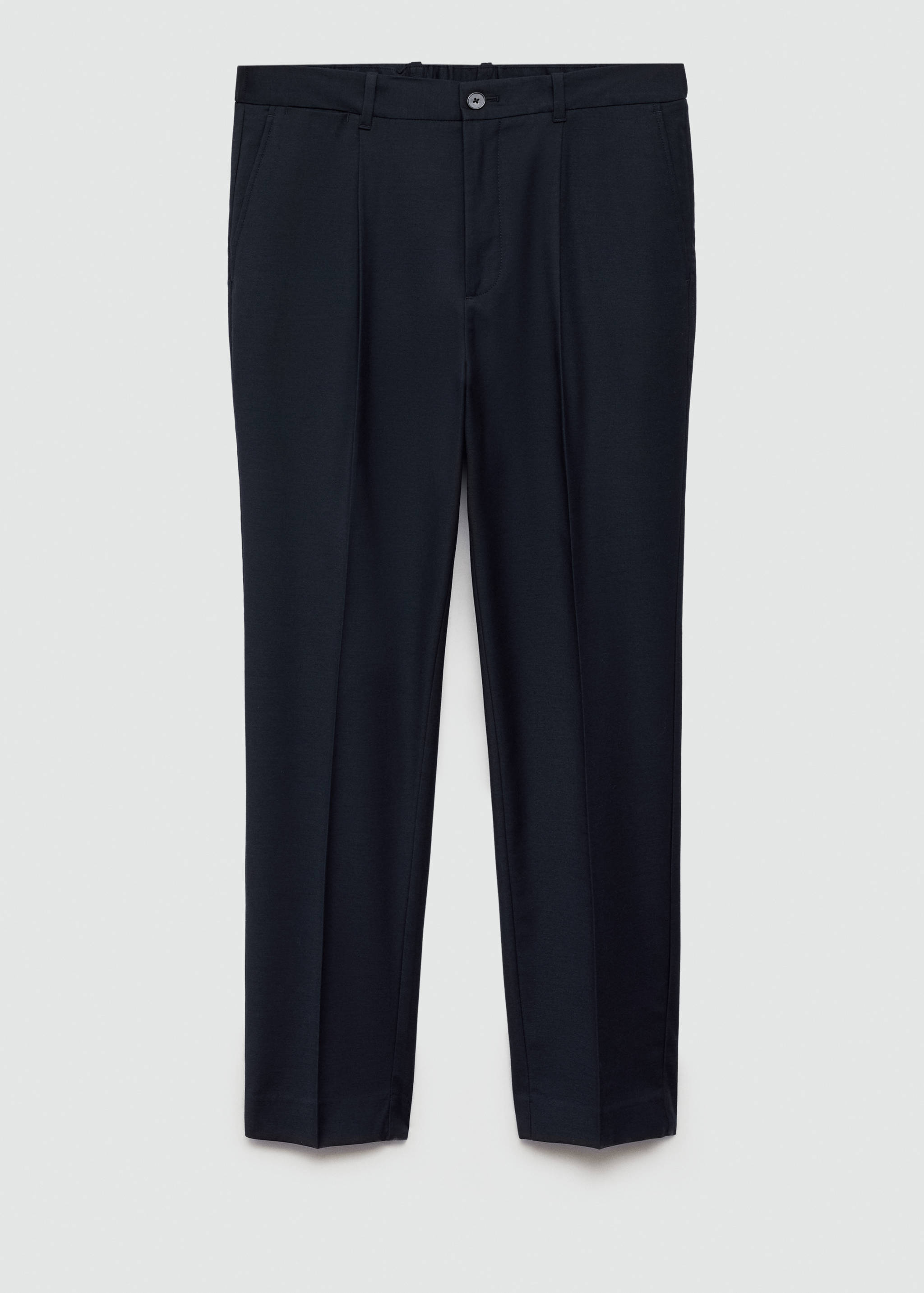 Pleated slim-fit trousers - Article without model