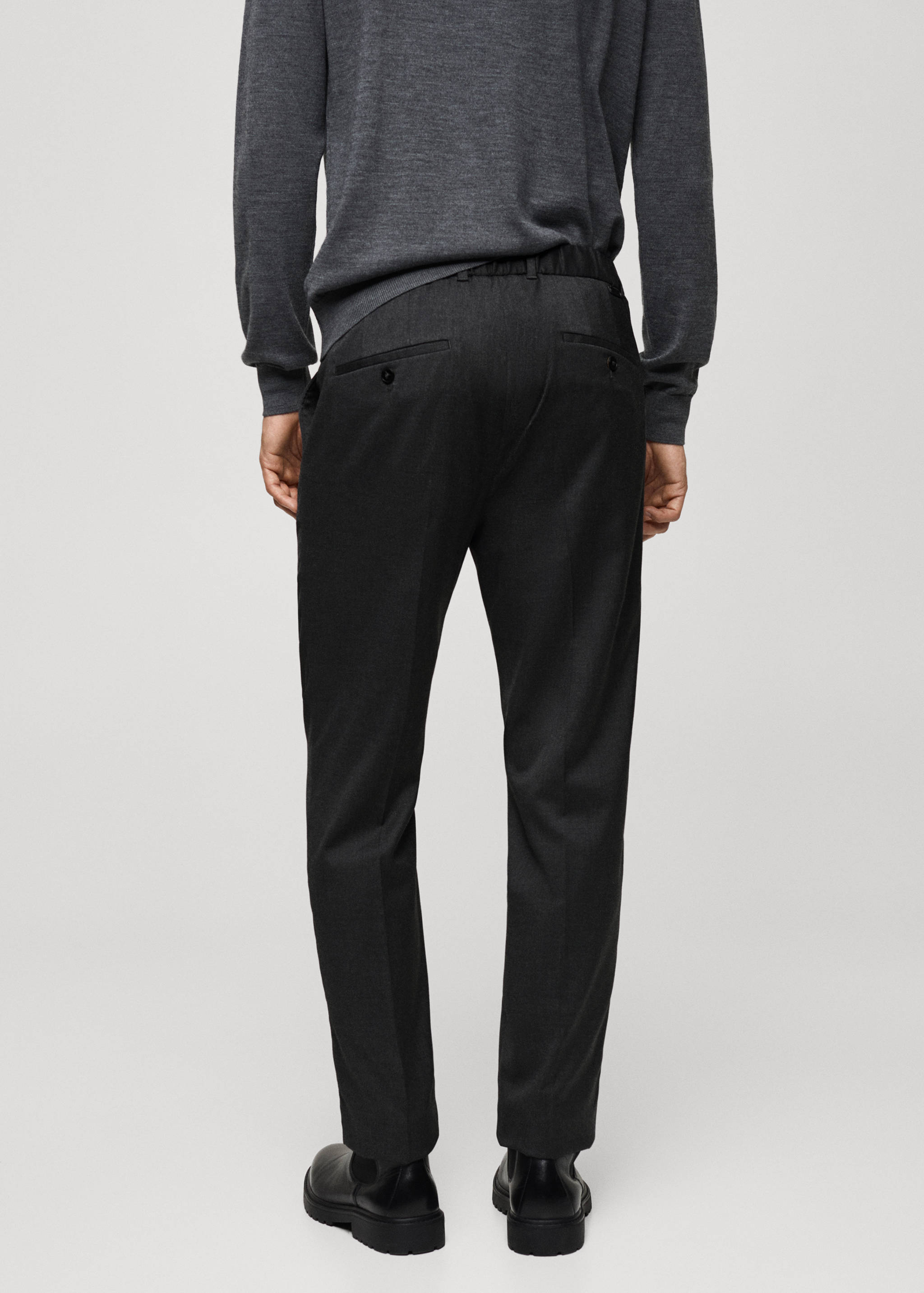 Pantalón slim fit pinzas - Reverso del artículo