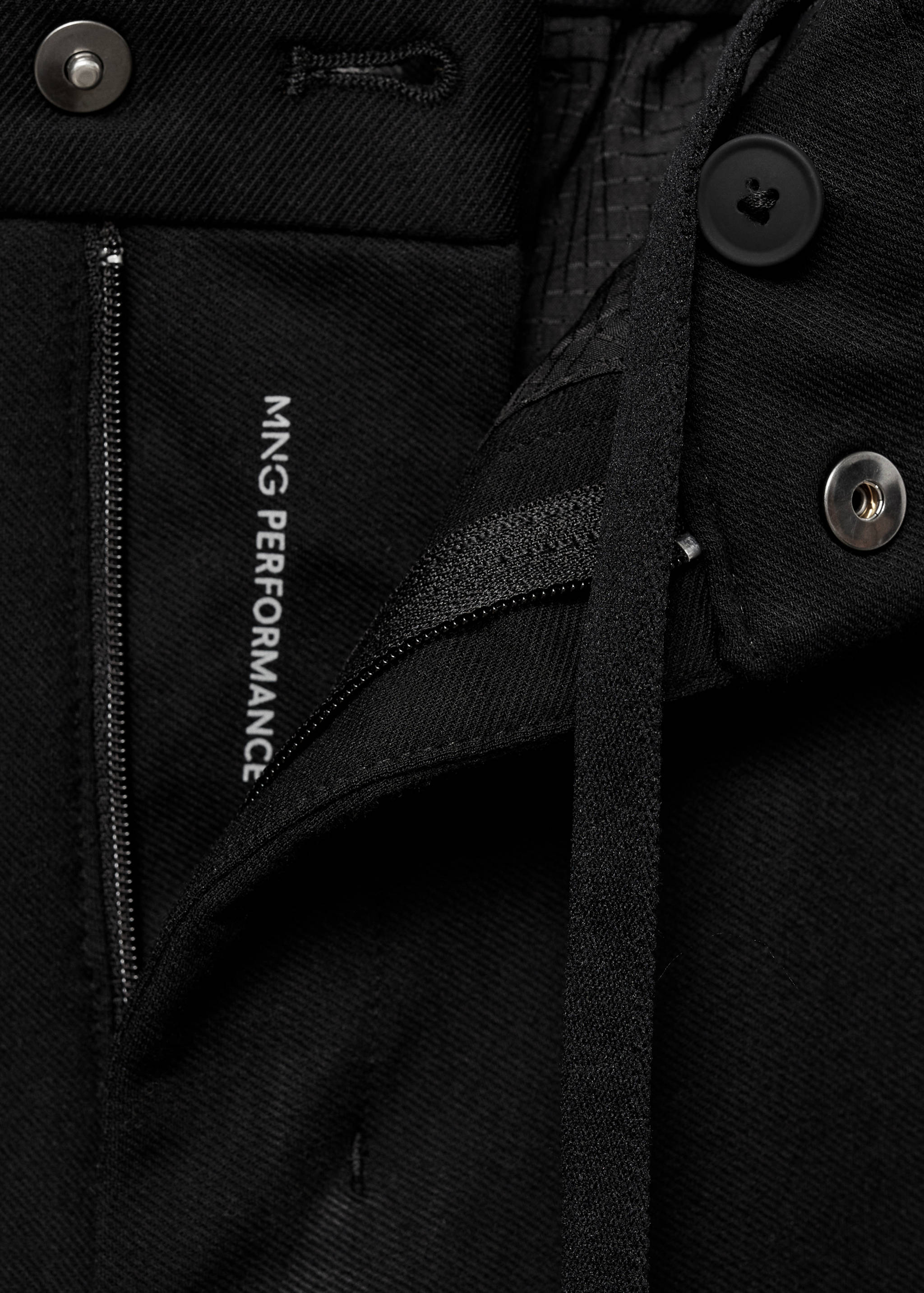 Stretch fabric slim-fit trousers with drawstring - Details of the article 8