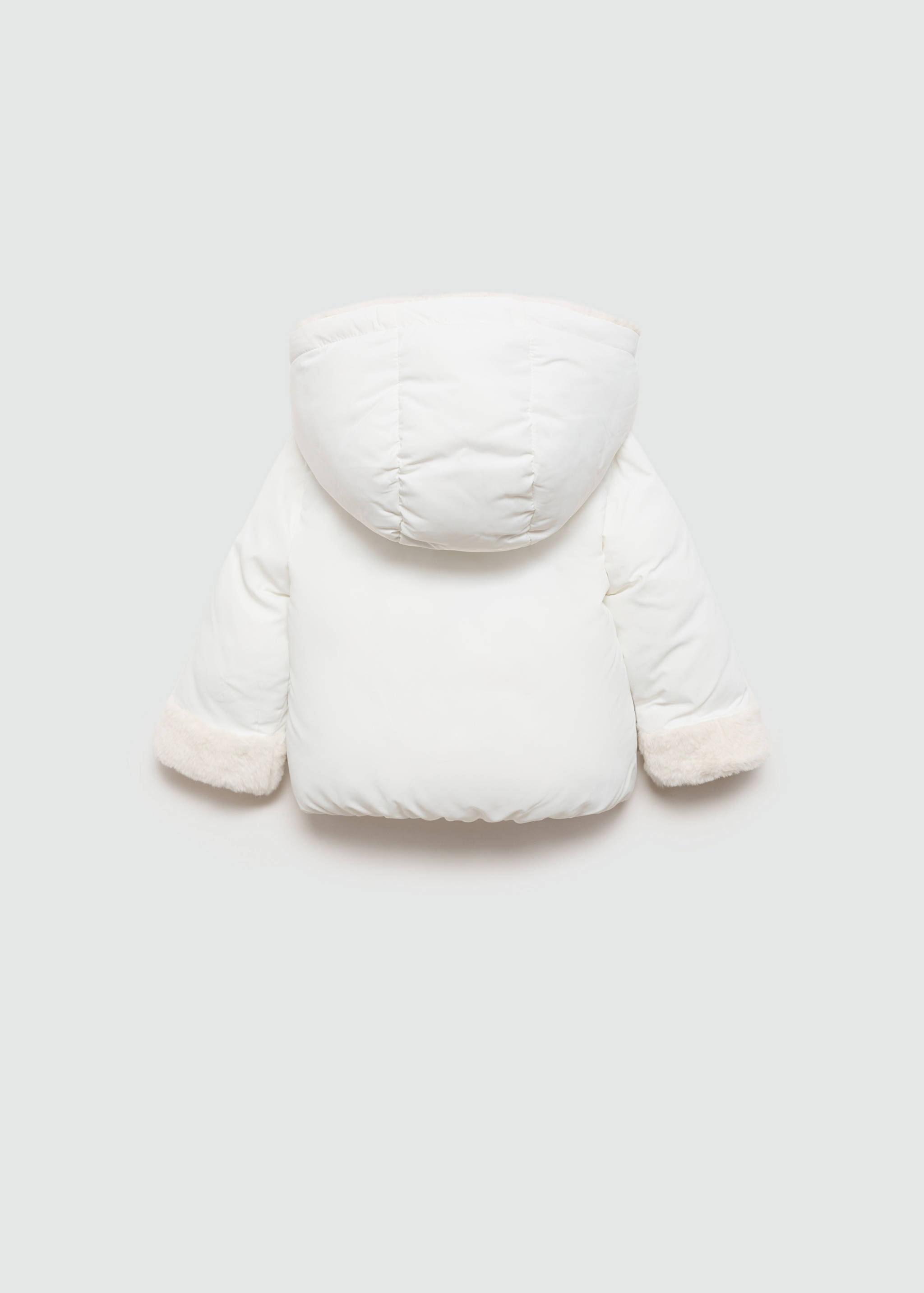 Anorak matelassé imitation fourrure - Verso de l’article