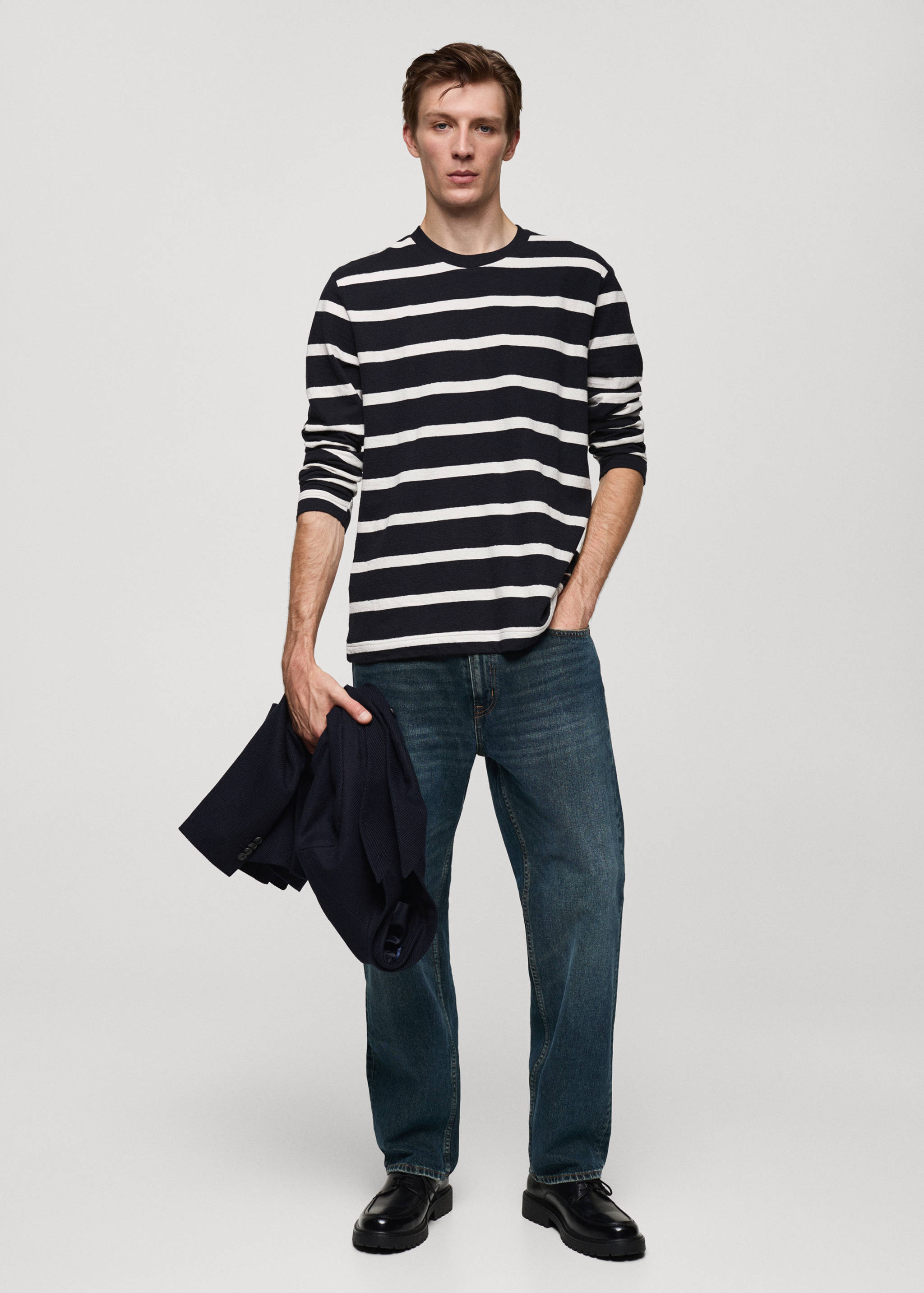 100% cotton striped t-shirt - General plane