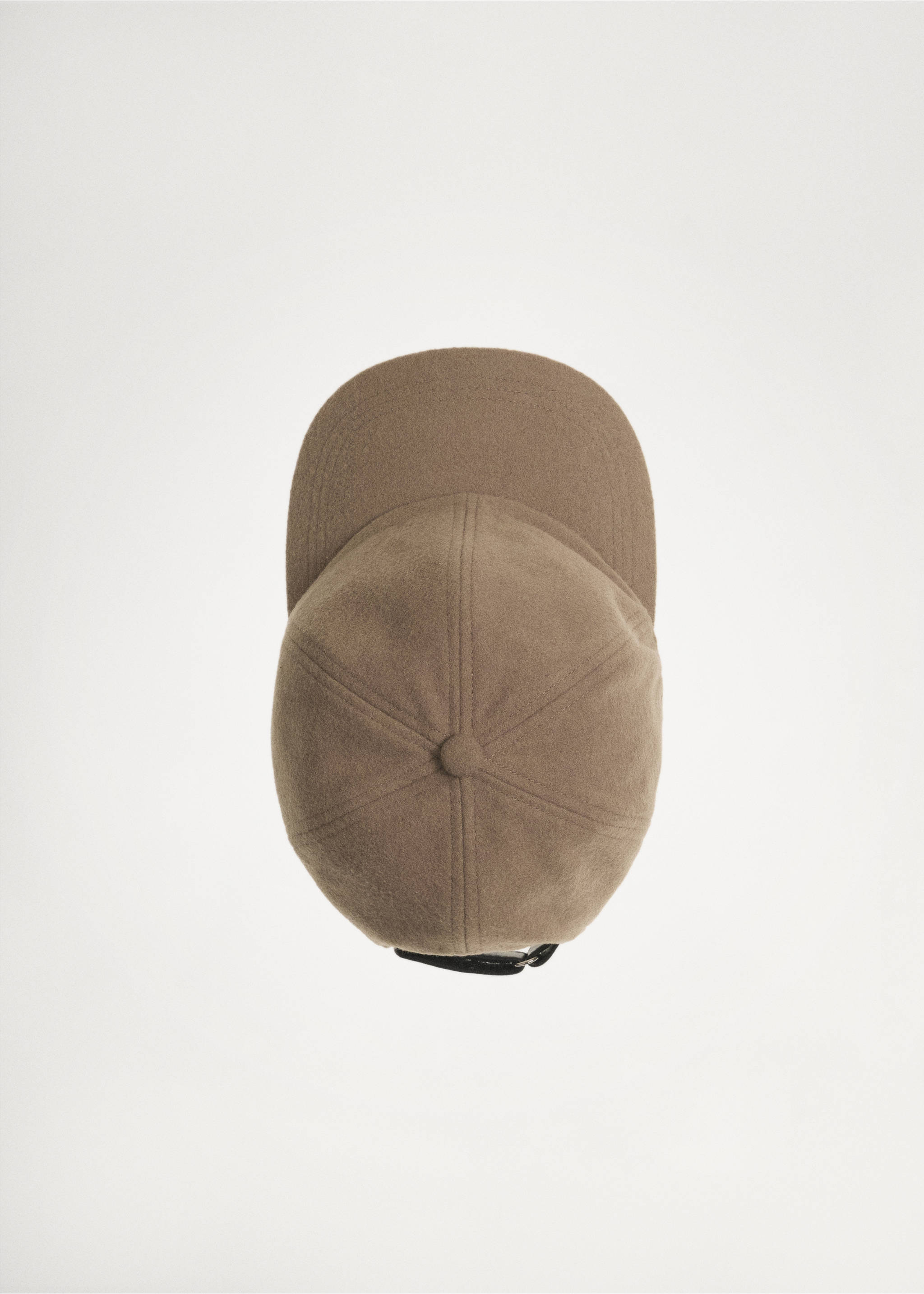 Casquette en laine - Détail de l'article 5, Marron moyen. Ref: 77085975-00.