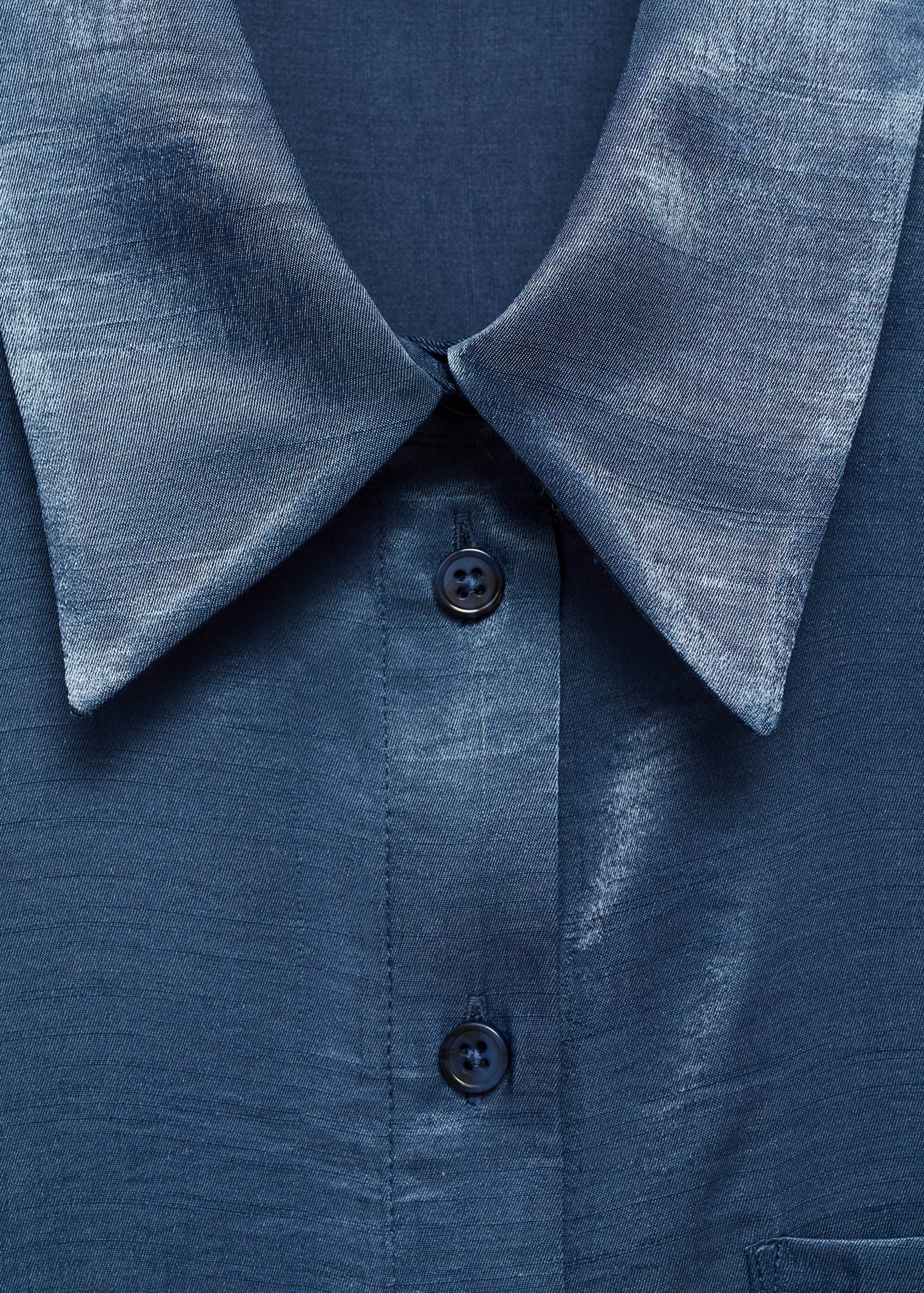 Satin shirt with bow - Details of the article 8
