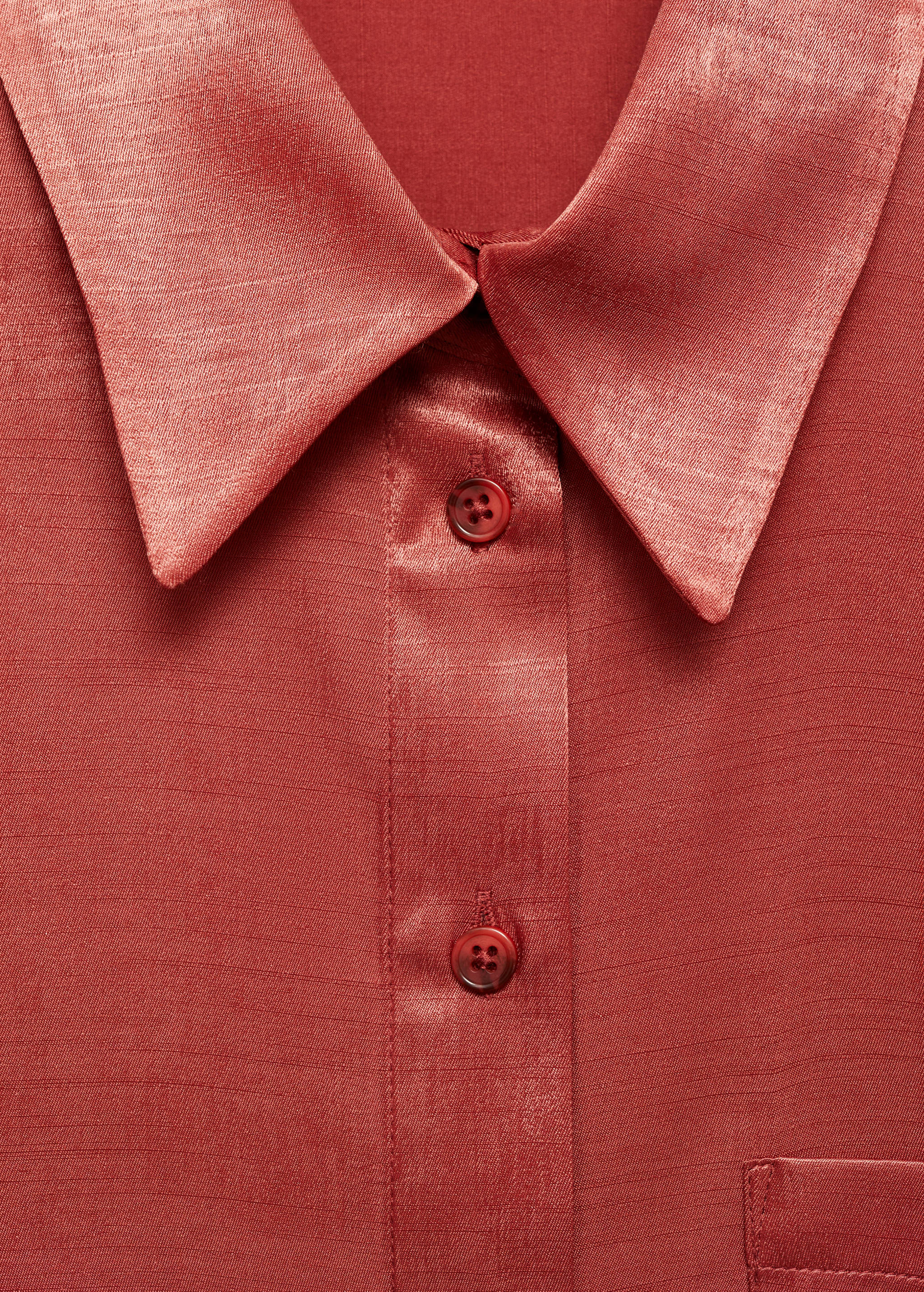 Satin shirt with bow - Détail de l'article 8