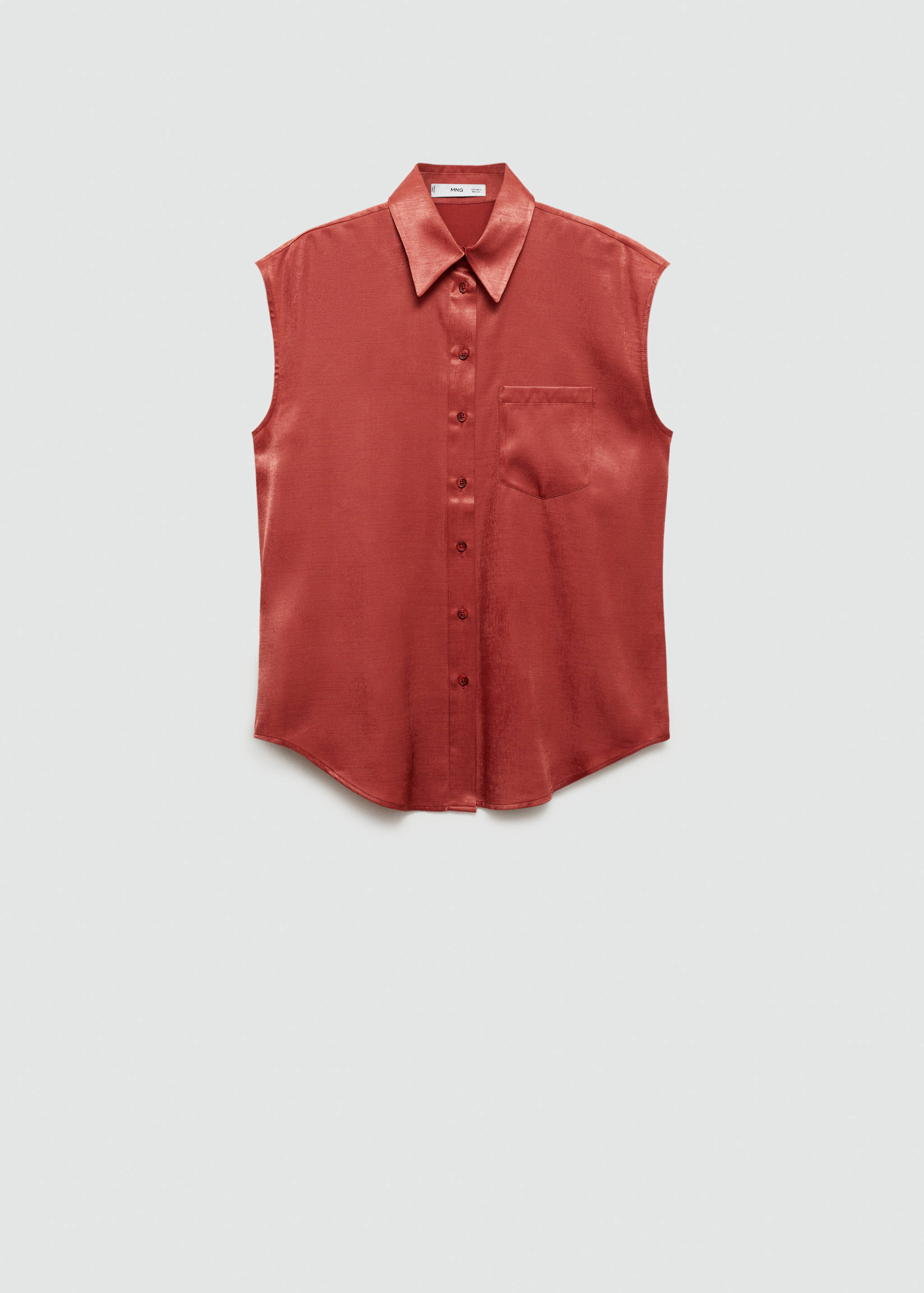 Satin shirt with bow - Article sans modèle