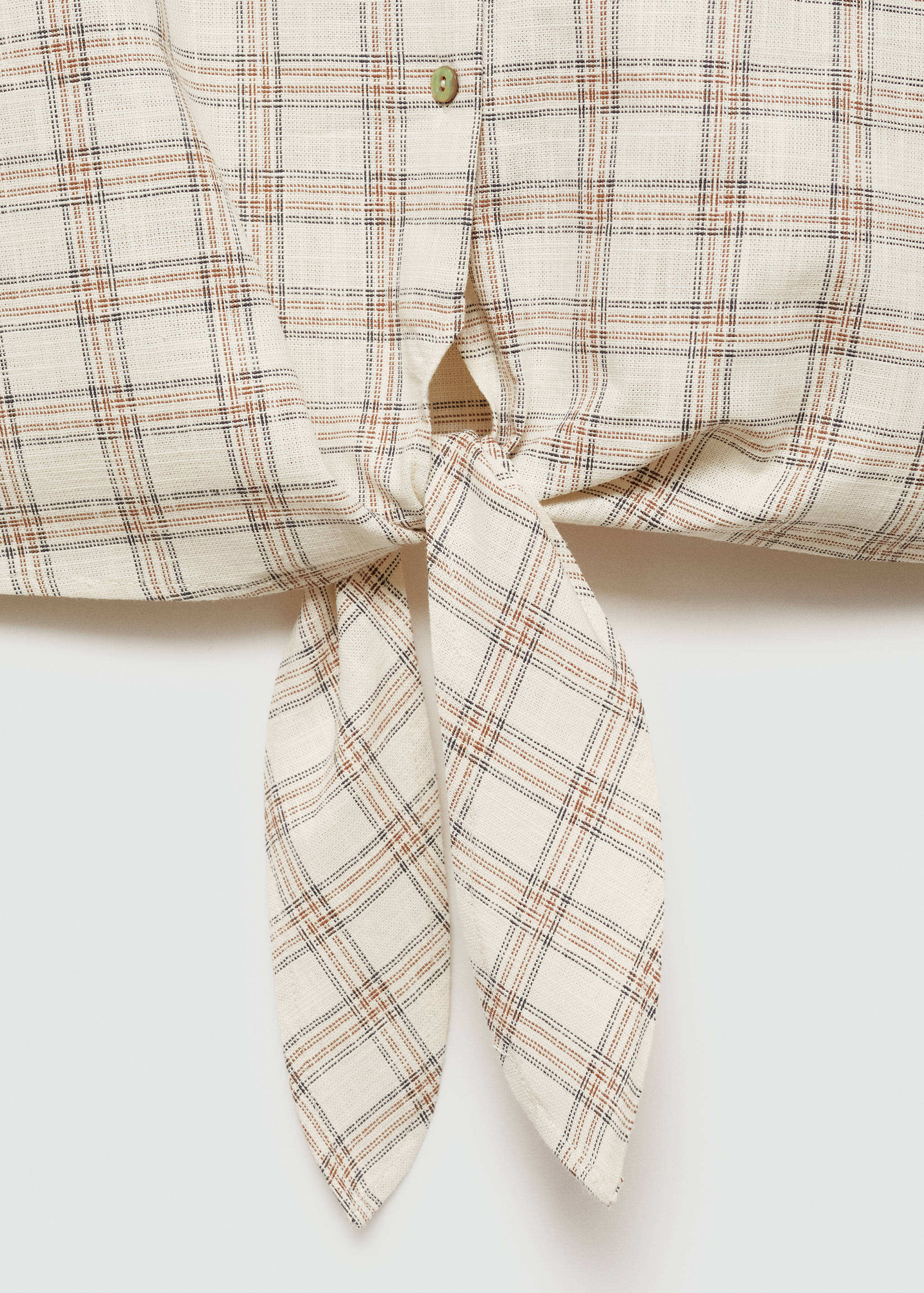 Rövid derekú kockás póló - A termék adatai 0