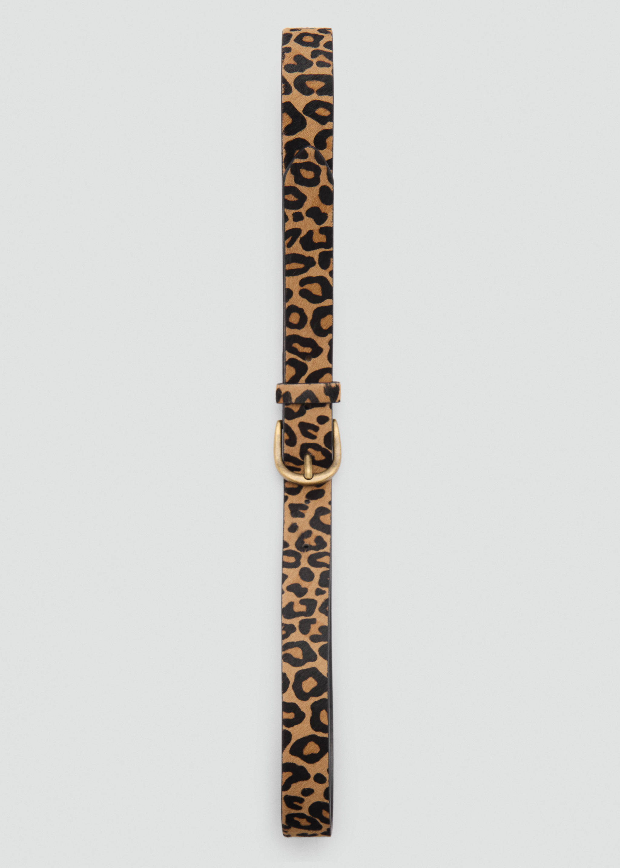 Leopard-print leather belt - Details of the article 2