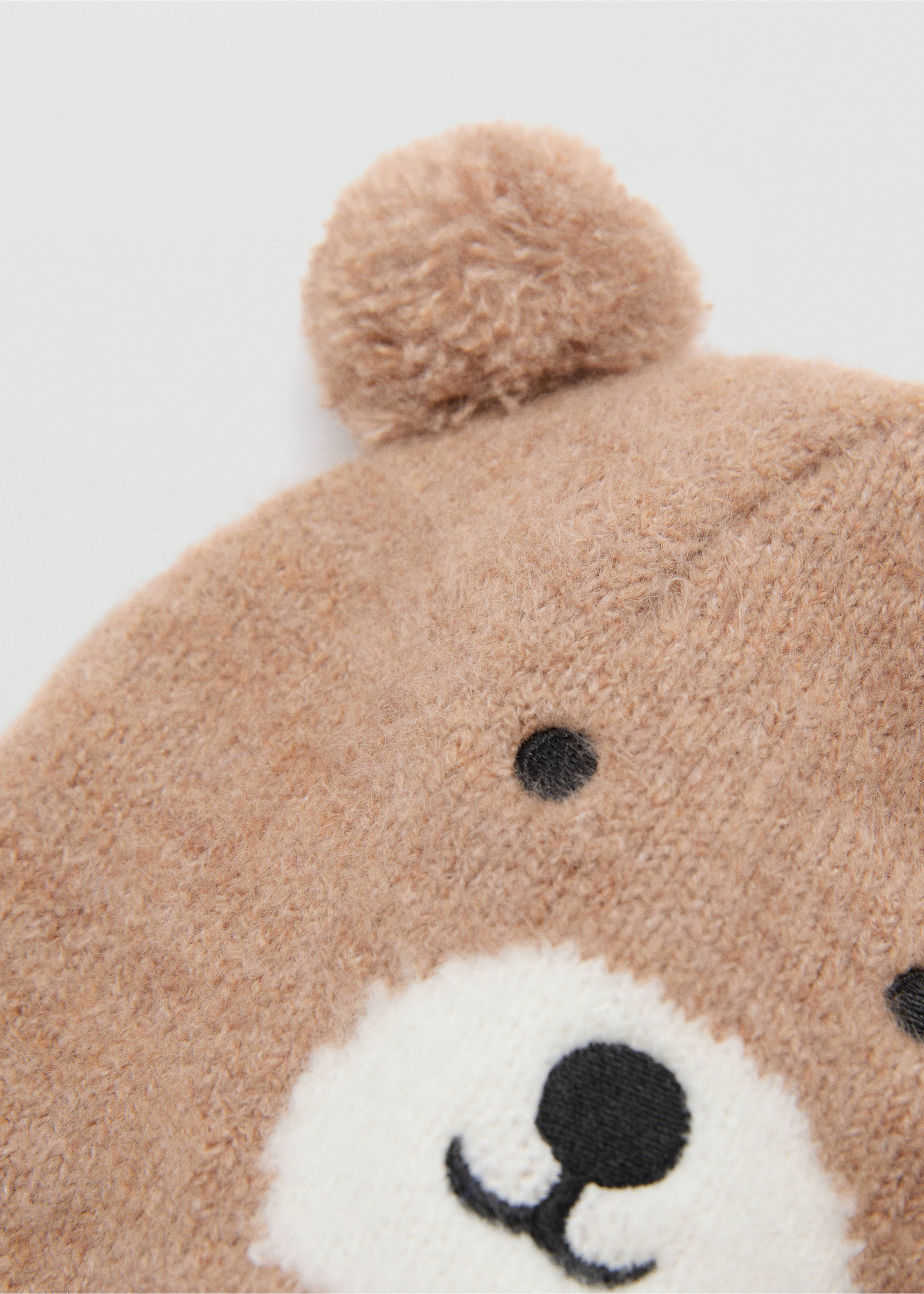 Gorro punto oso - Plano medio, Marrón medio. Ref: 77085990-00.