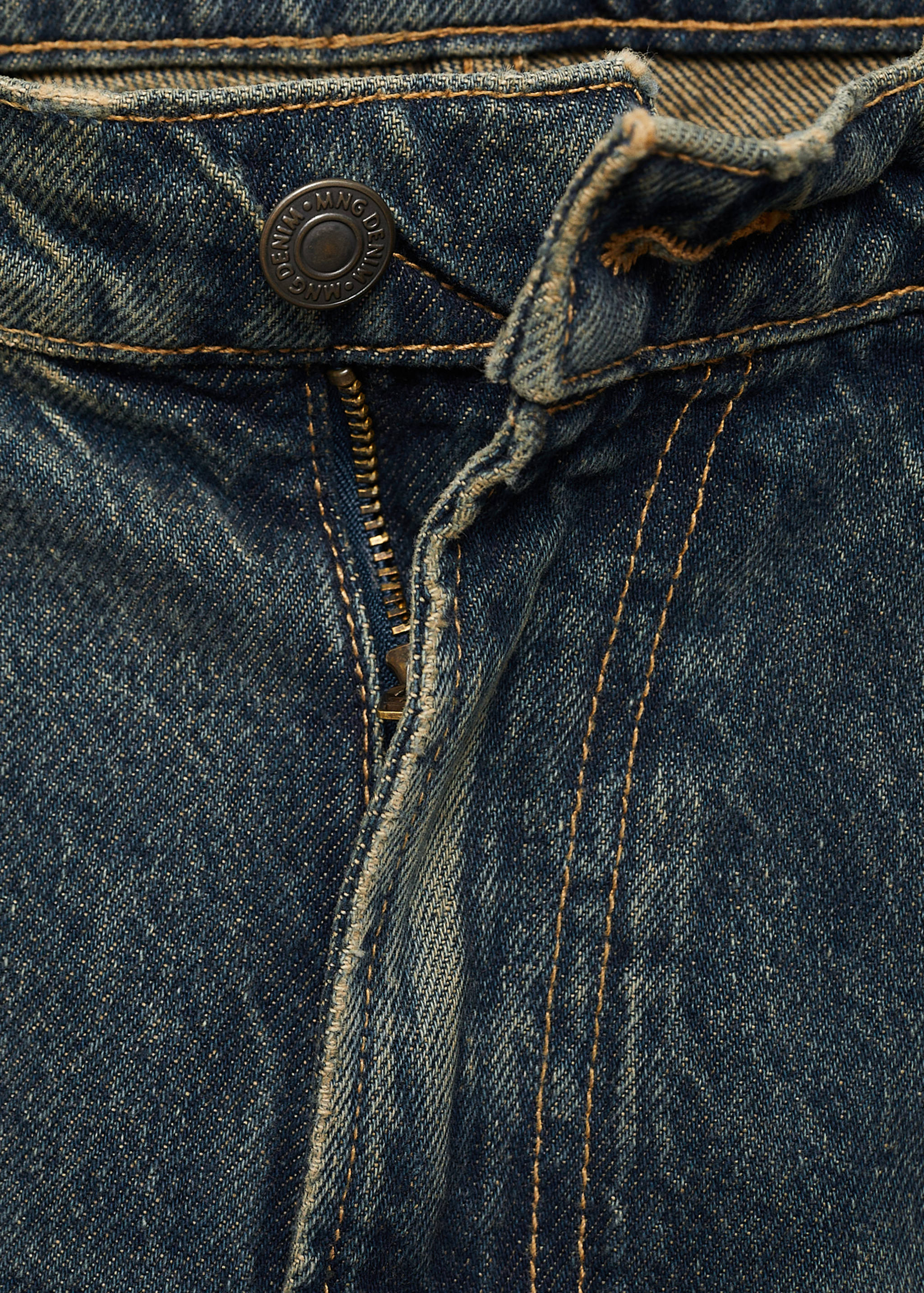 Straightfit jeans met versleten wassing - Detail van het artikel 8