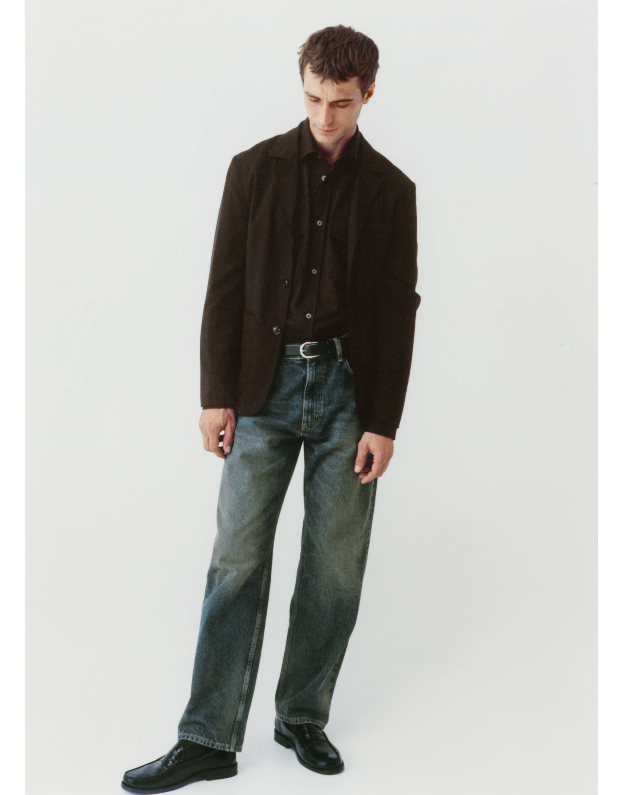 Straightfit jeans met versleten wassing - Detail van het artikel 3