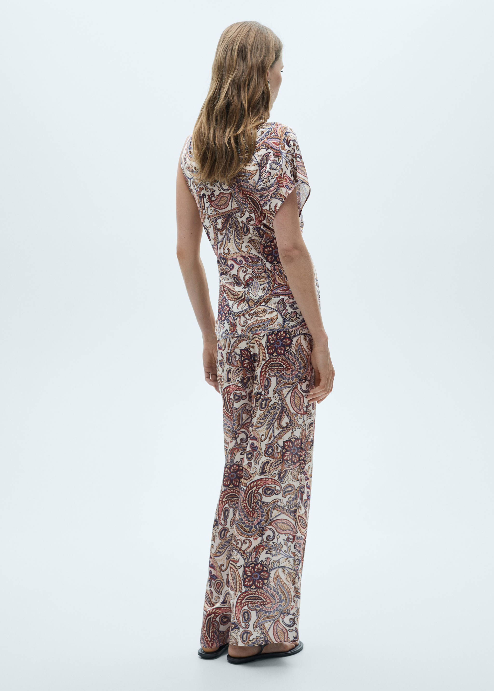 Satin print blouse - Reverse of the article