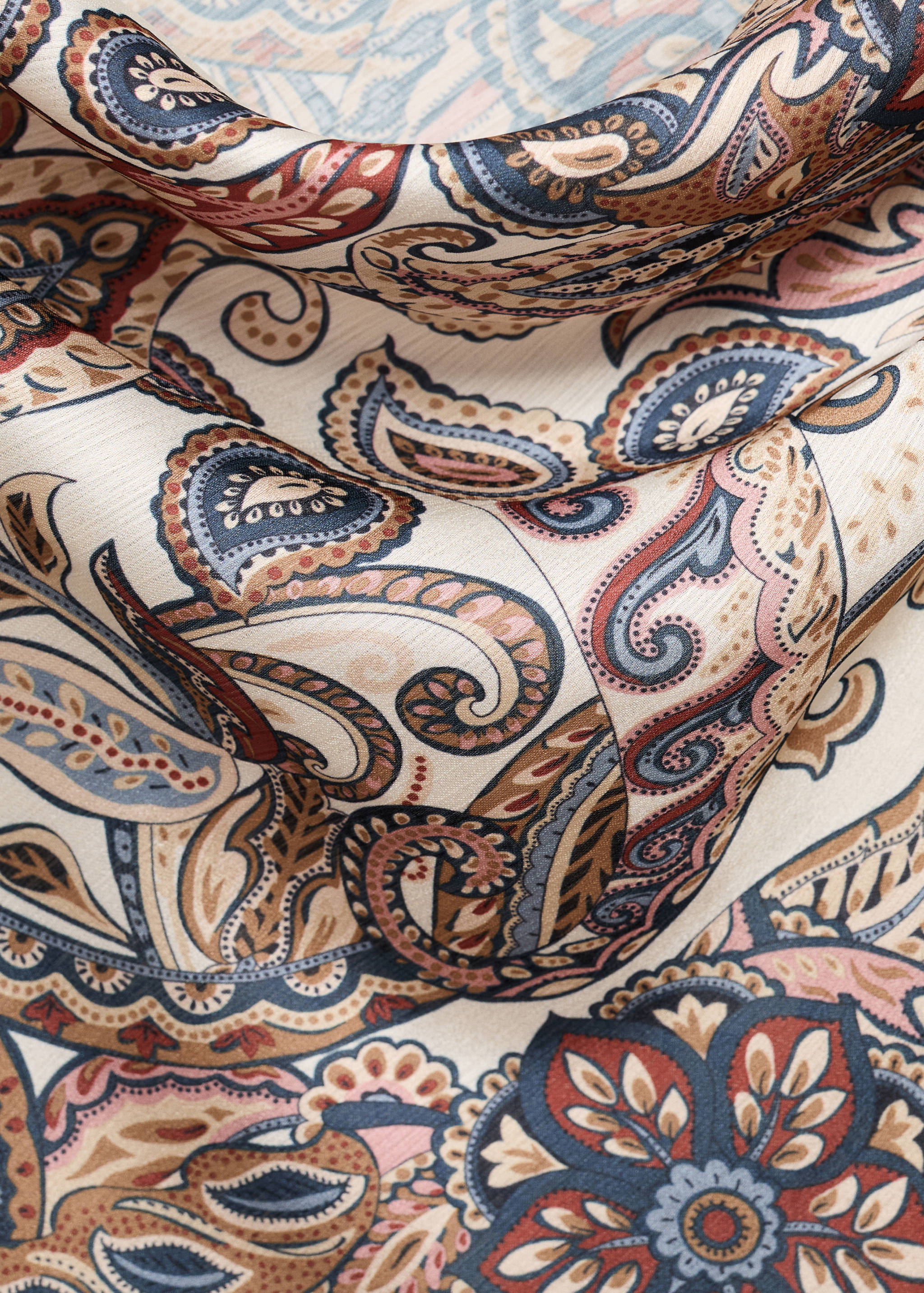 Satin print blouse - Details of the article 8