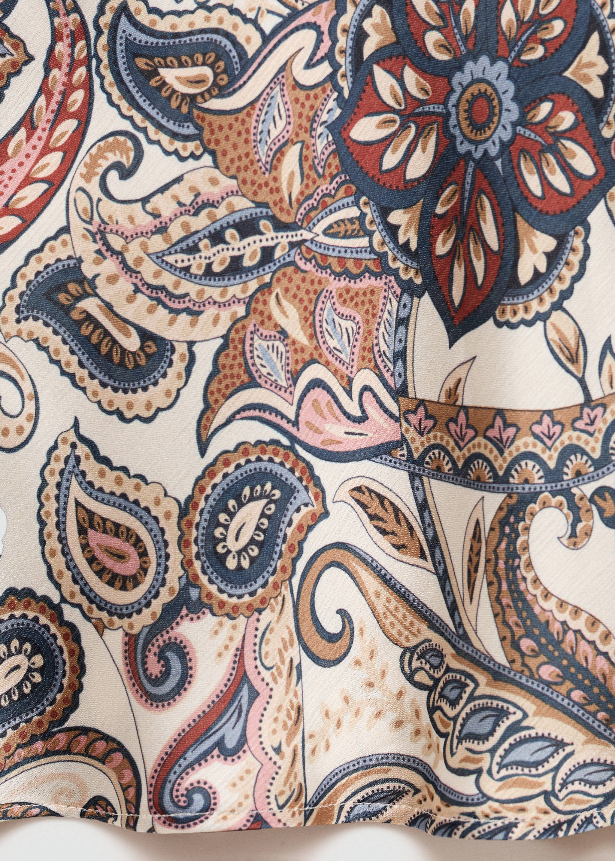 Satin print blouse - Details of the article 0