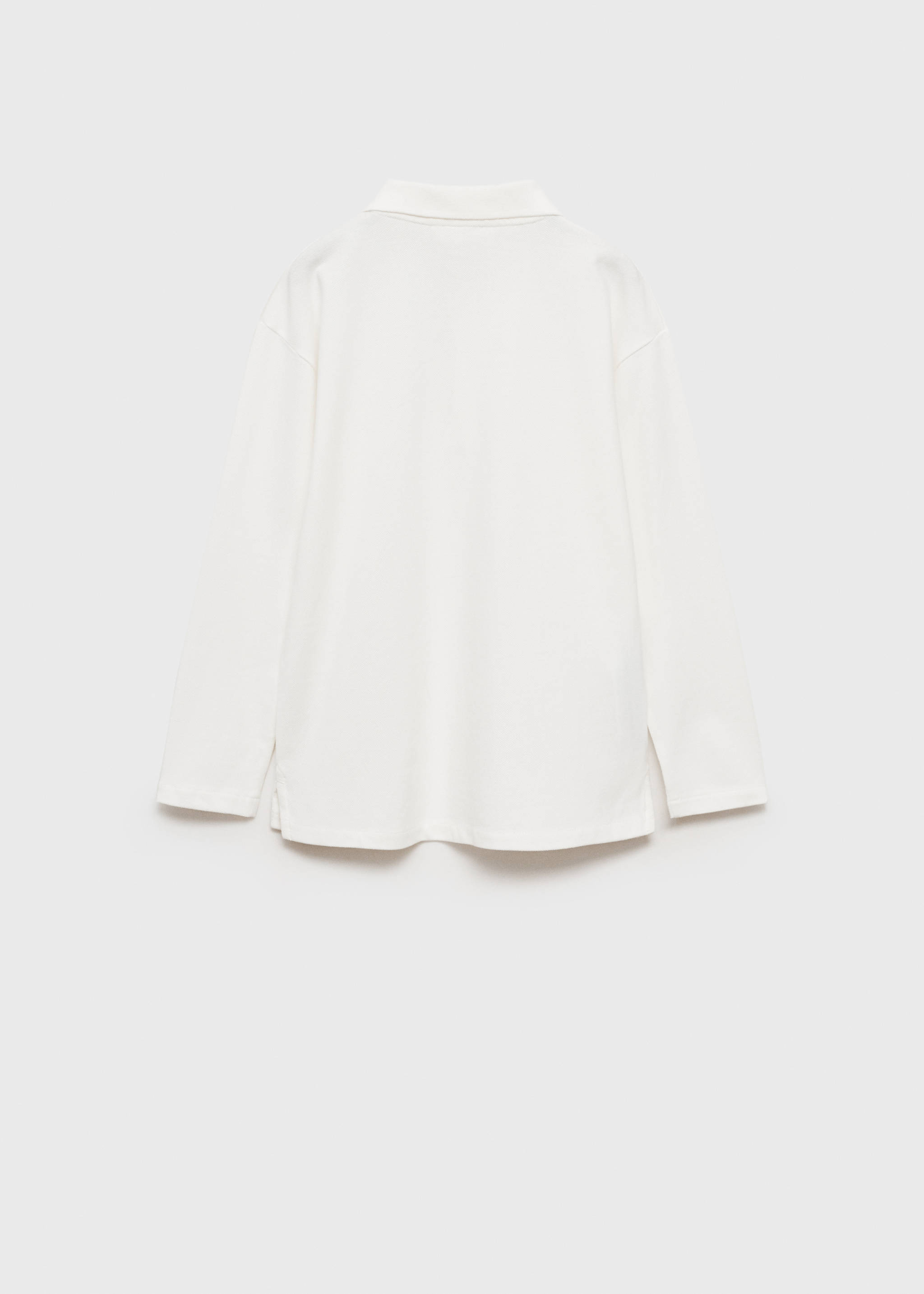 Polo coton à manches longues - Verso de l’article