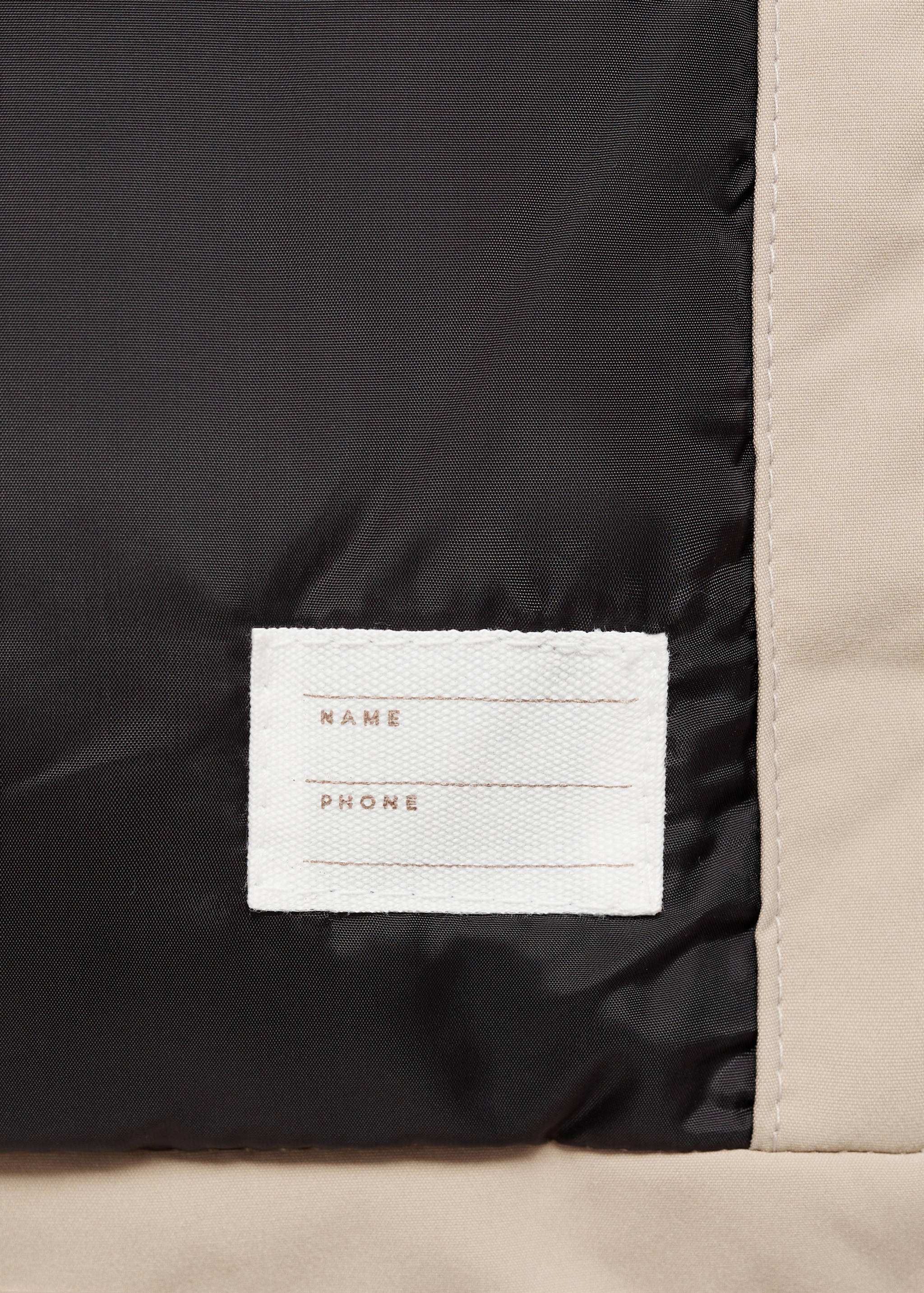 Puffer coat with fur-effect hood - Details of the article 8