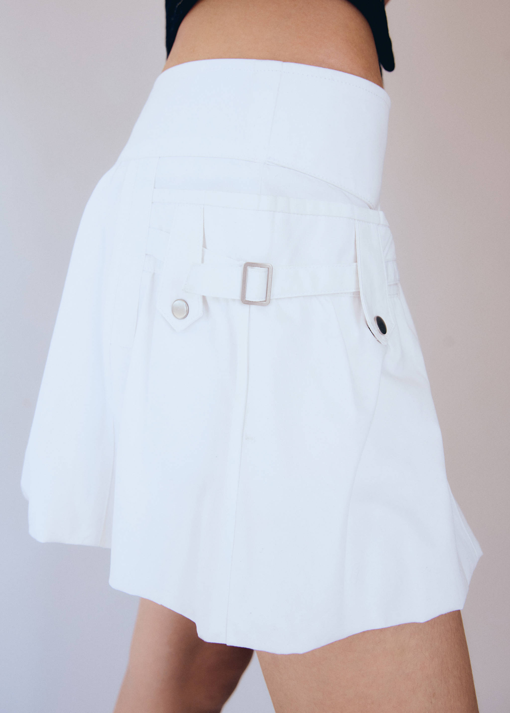 Balloon mini-skirt with zip - Details of the article 6
