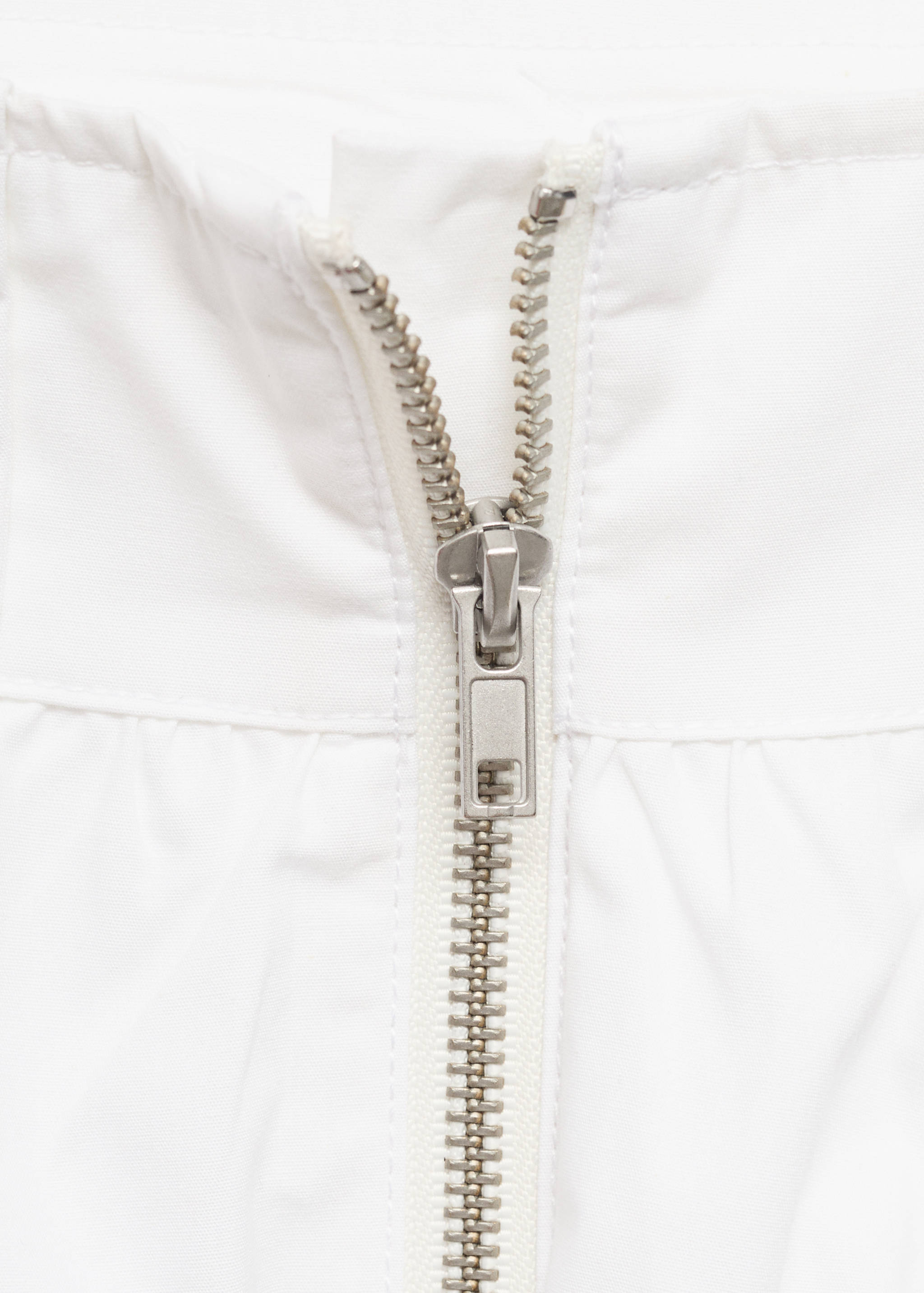 Balloon mini-skirt with zip - Details of the article 0