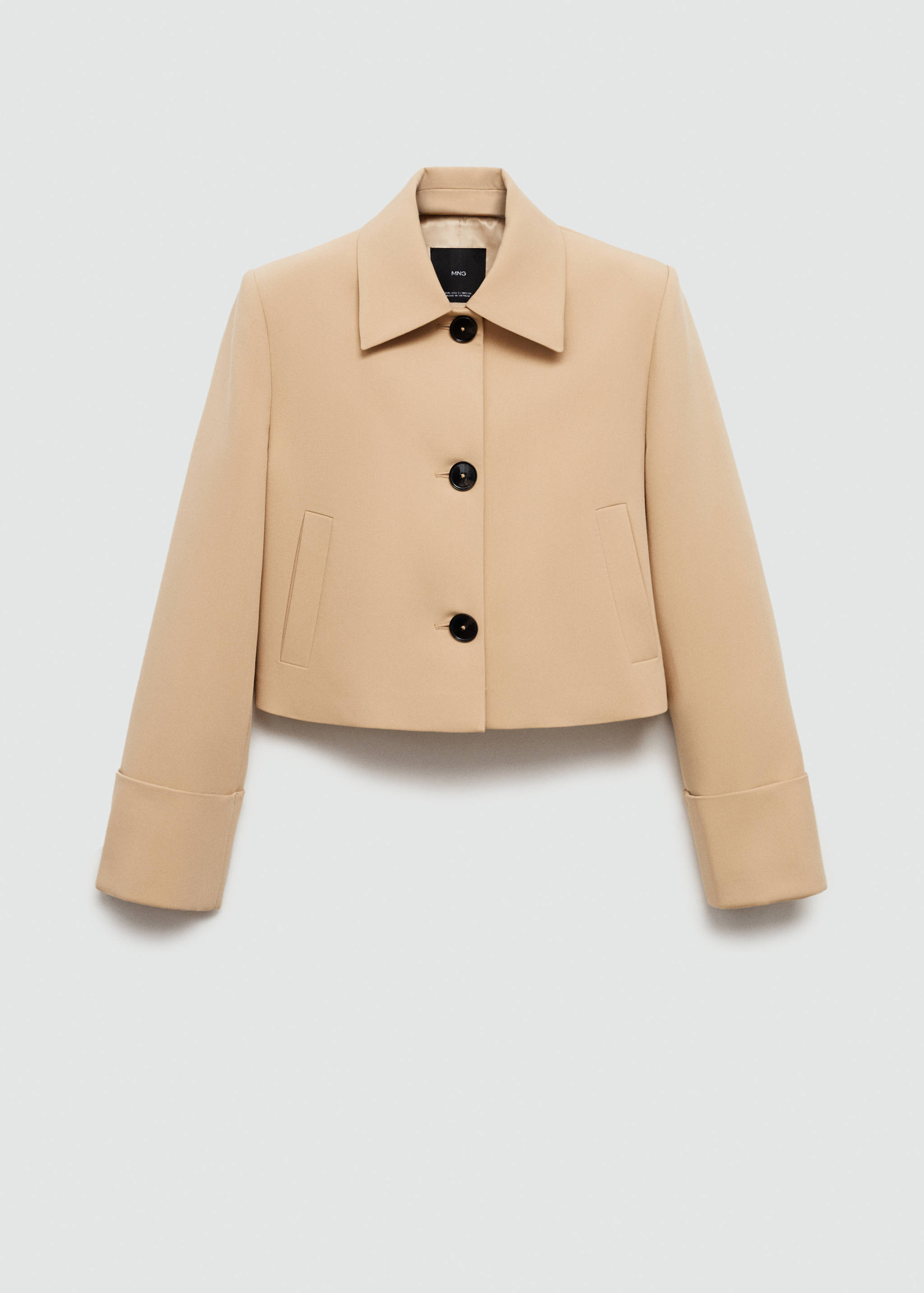 Strukturierte Jacke mit Knöpfen - Artikel ohne Model