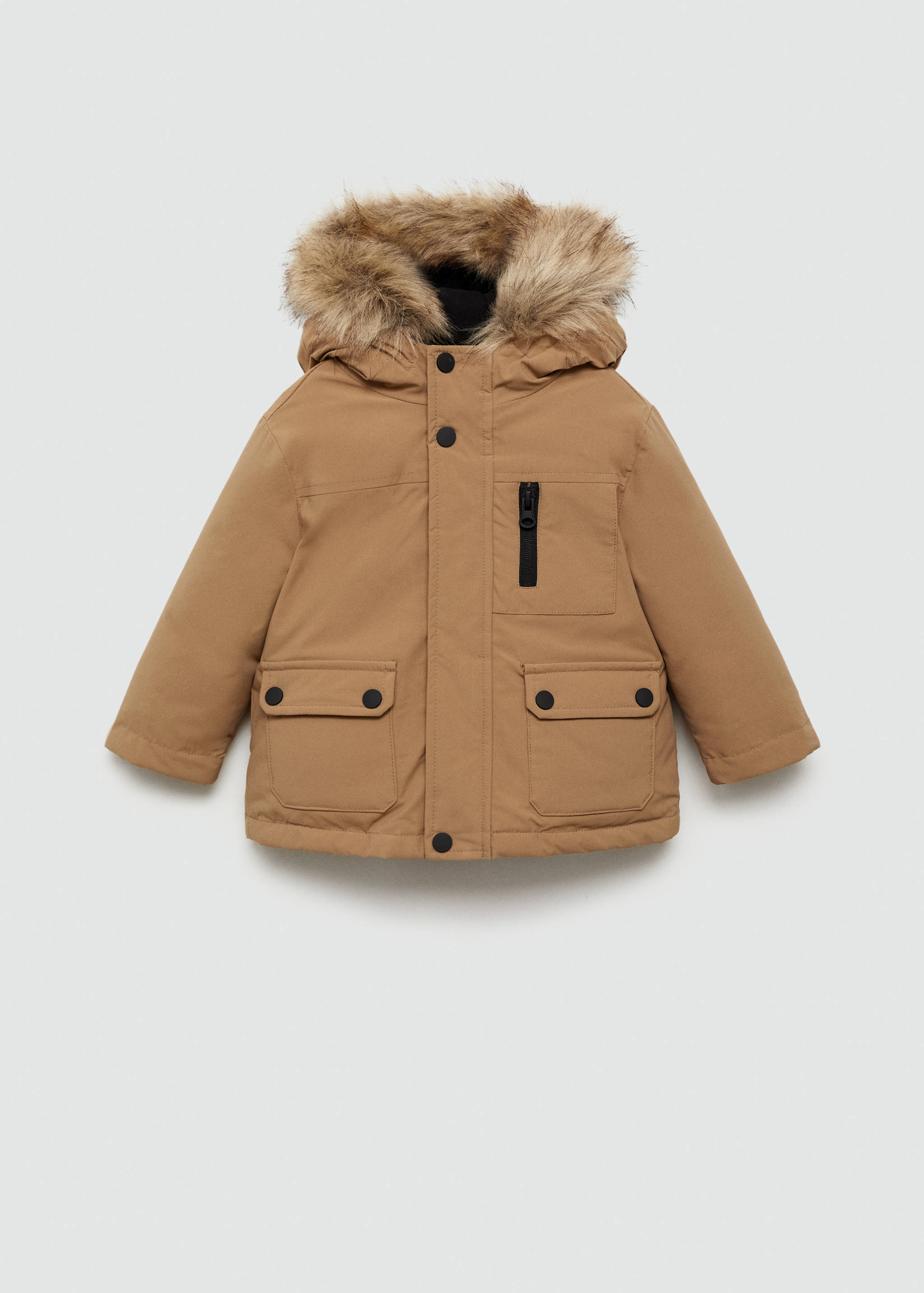 Fleece-lined quilted anorak - Article without model