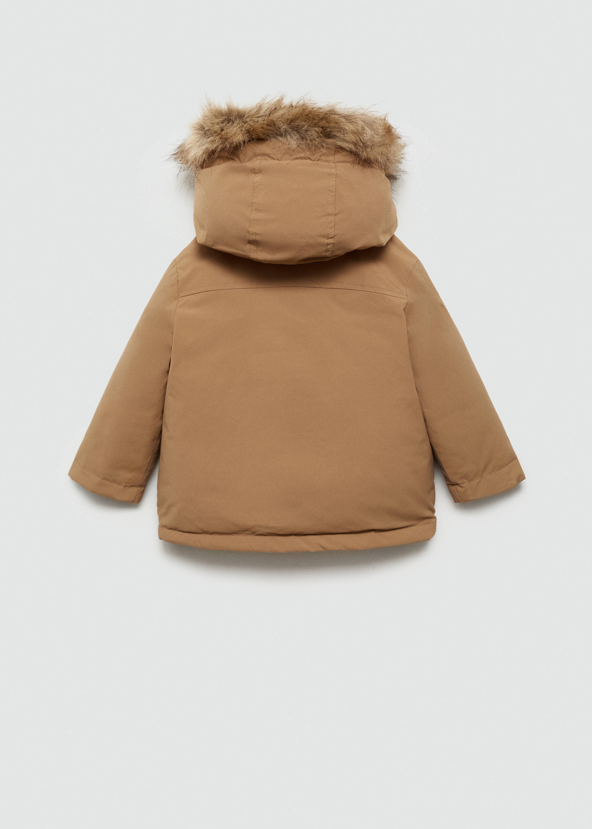 Fleece-lined quilted anorak - Reverse of the article