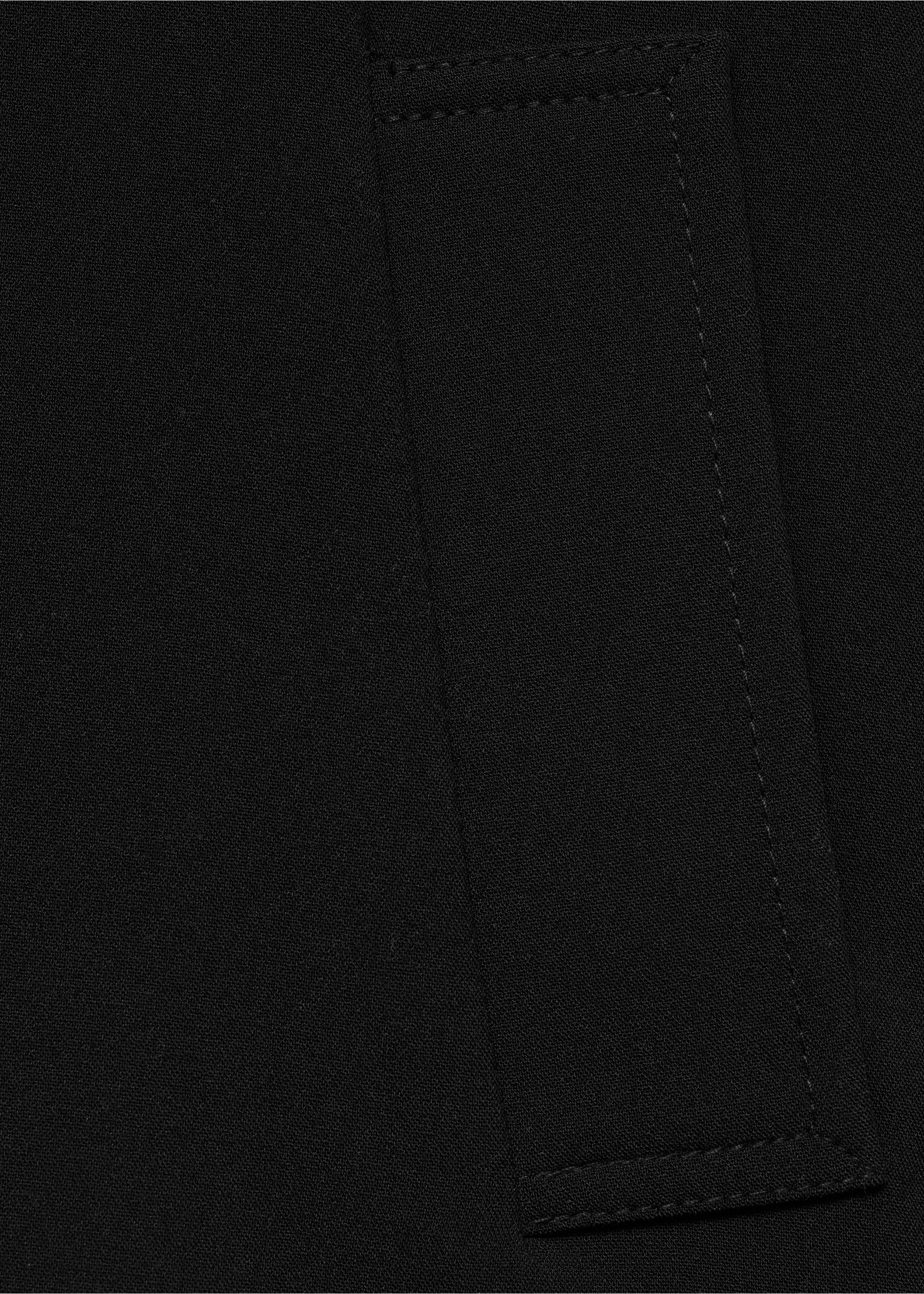 Buttoned jacket - Details of the article 0, Black. Ref: 77086733-00.