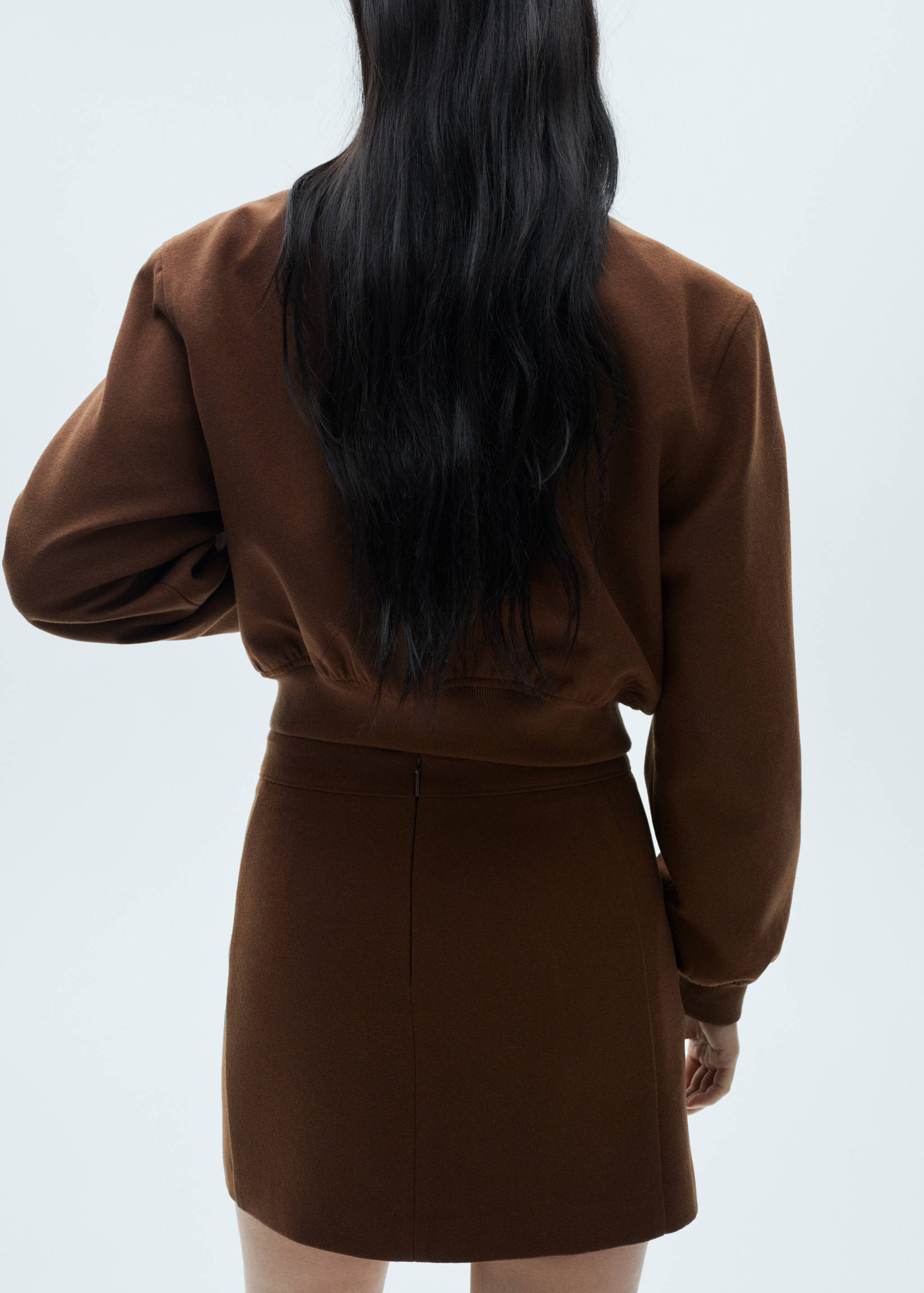 Wollen bomberjack - Achterkant van het artikel