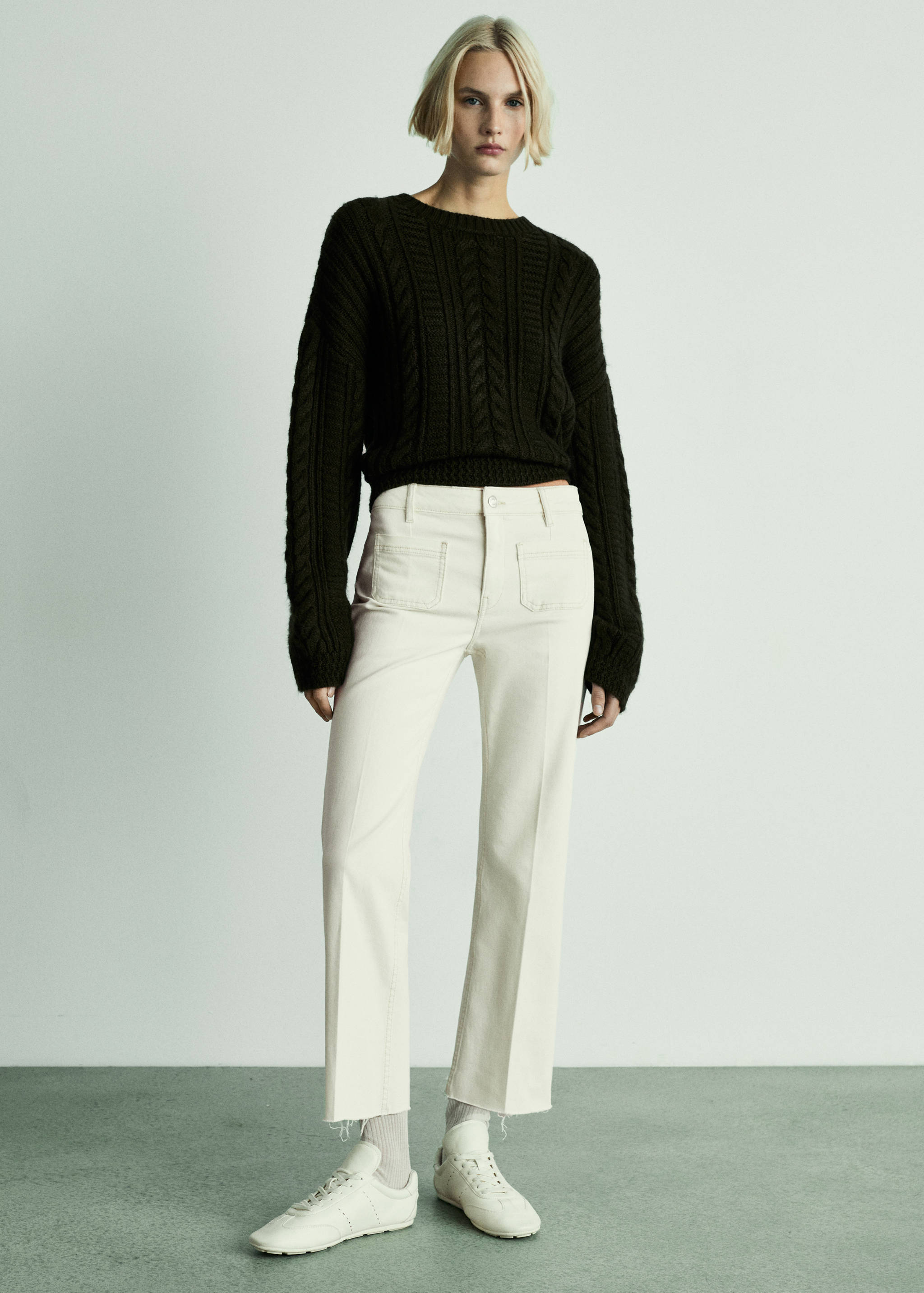 Jean flare crop poches - Plan général