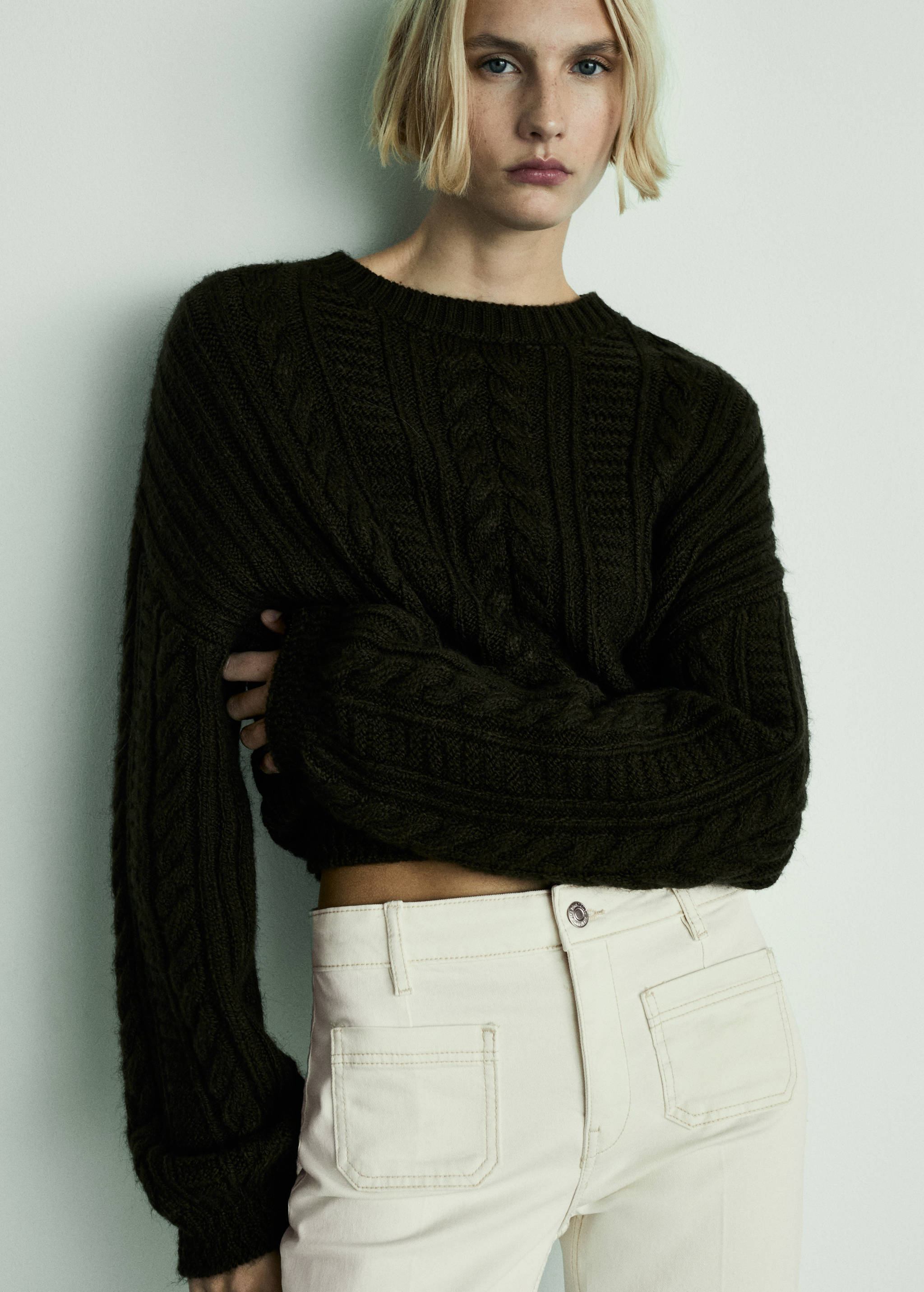 Jean flare crop poches - Détail de l'article 1