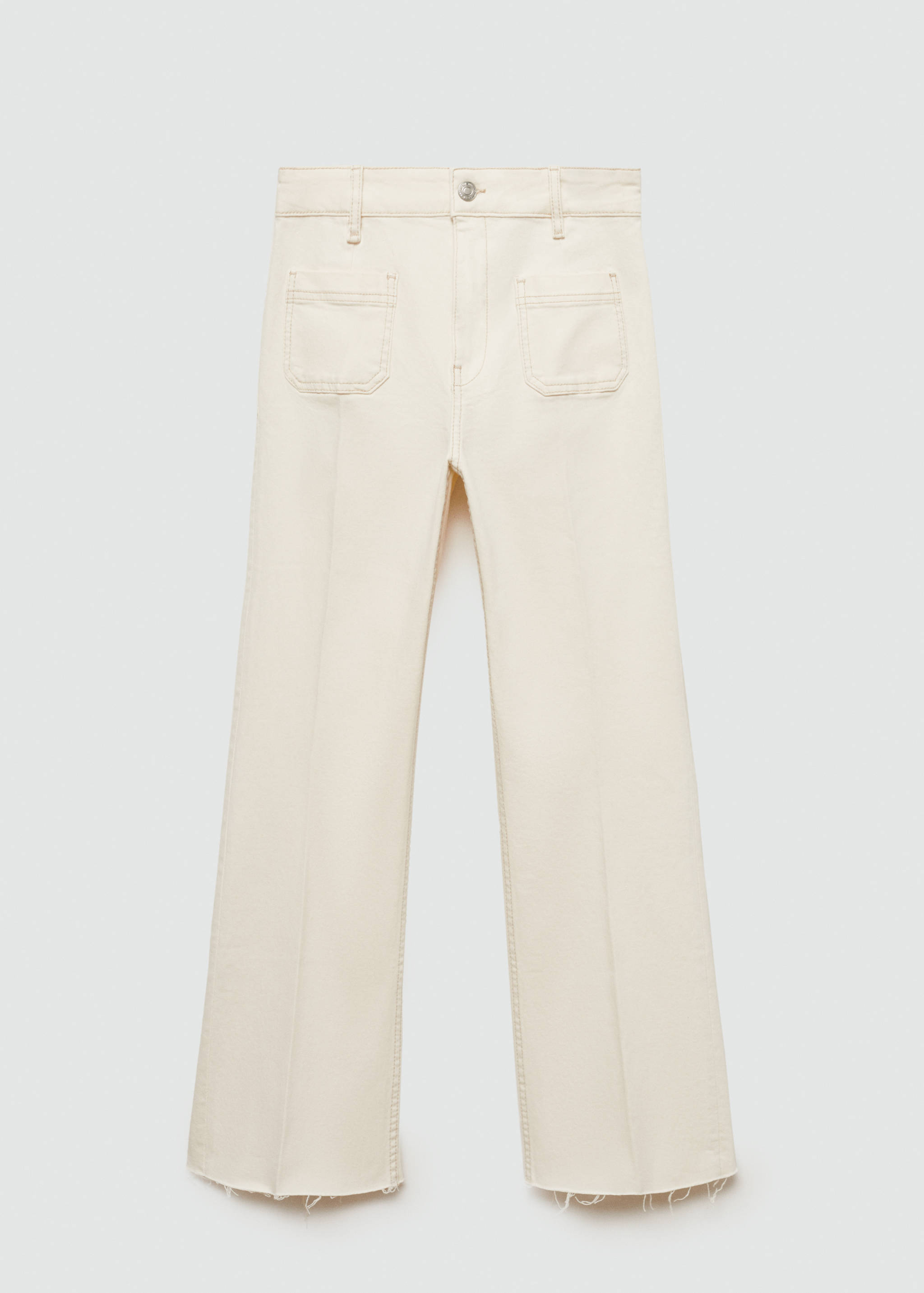 Jean flare crop poches - Article sans modèle