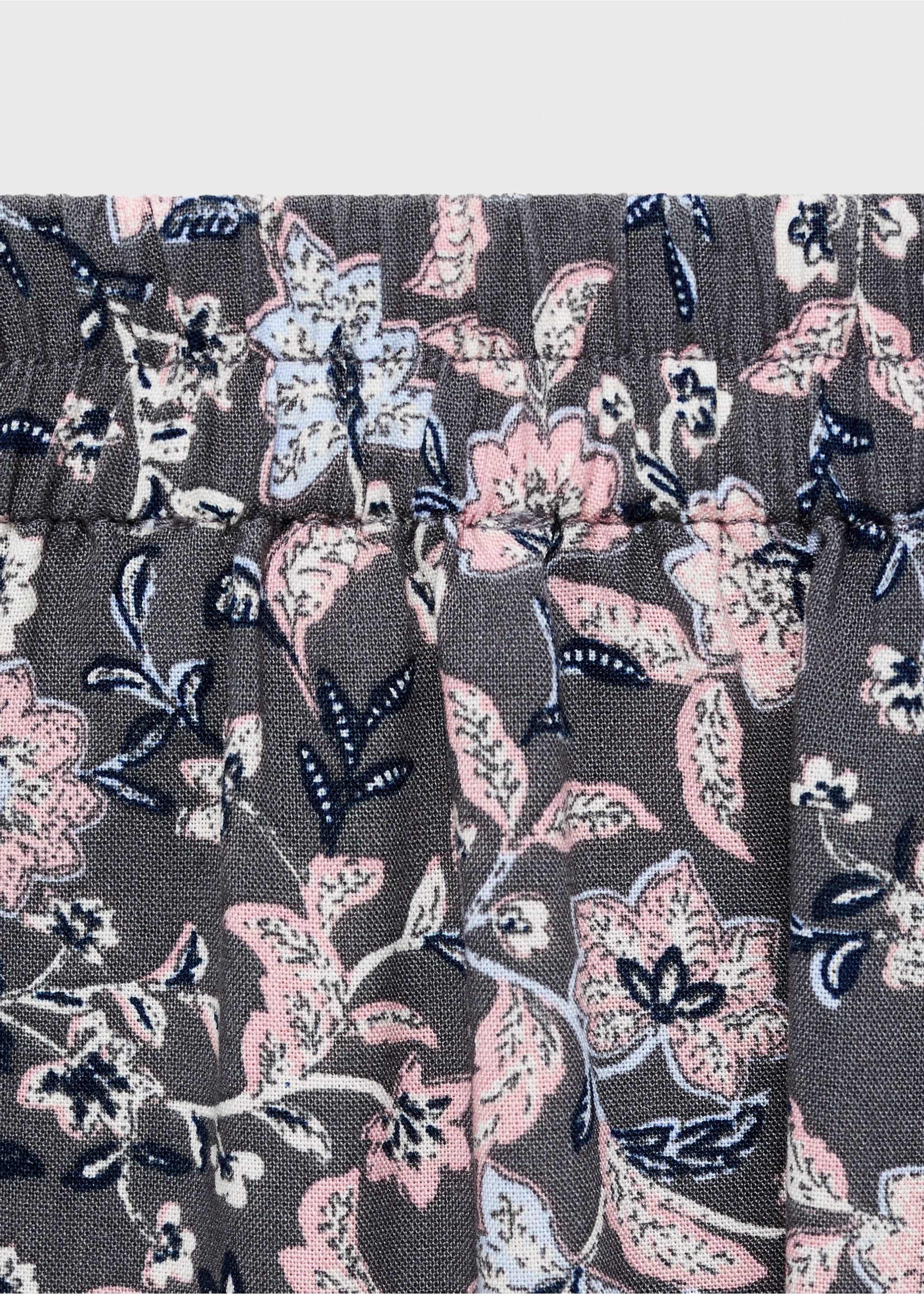 Slit floral skirt - Details of the article 0, Pink. Ref: 77086740-00.