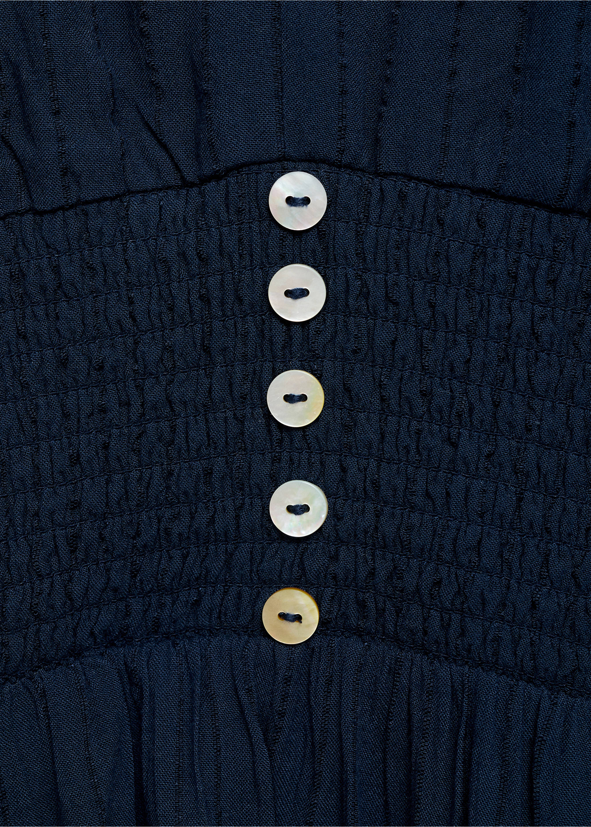 Ruched detail dress - Details of the article 8, Dark Navy. Ref: 77086742-00.