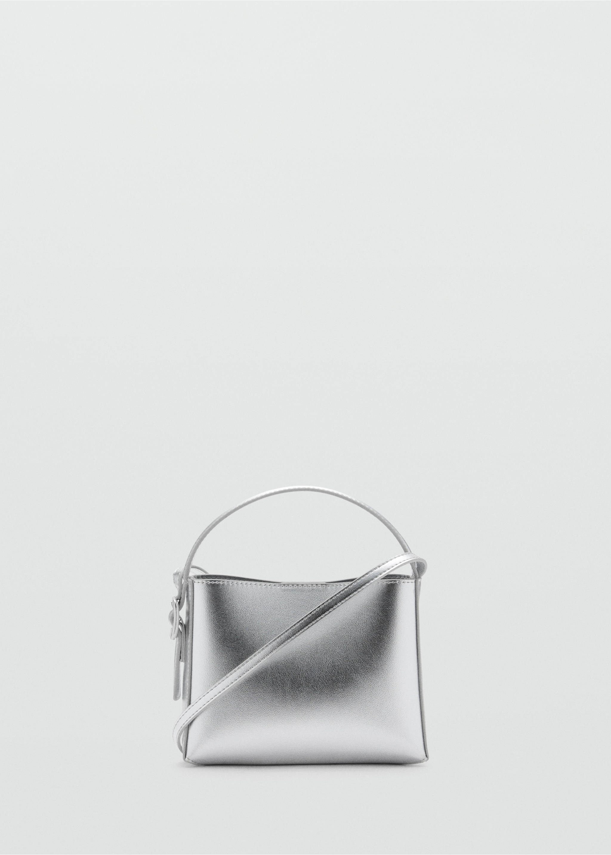 Metallic mini-shopper bag - Article without model, Silver. Ref: 77086745-00.