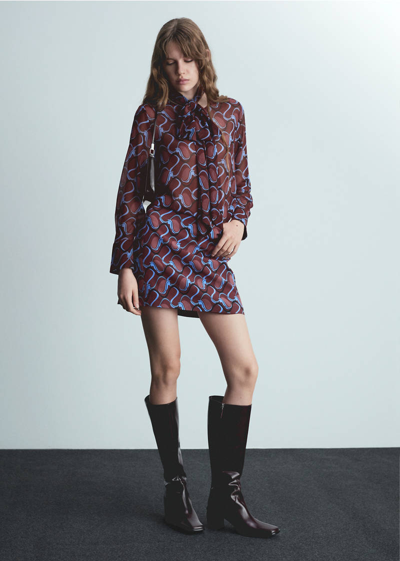 Printed miniskirt
