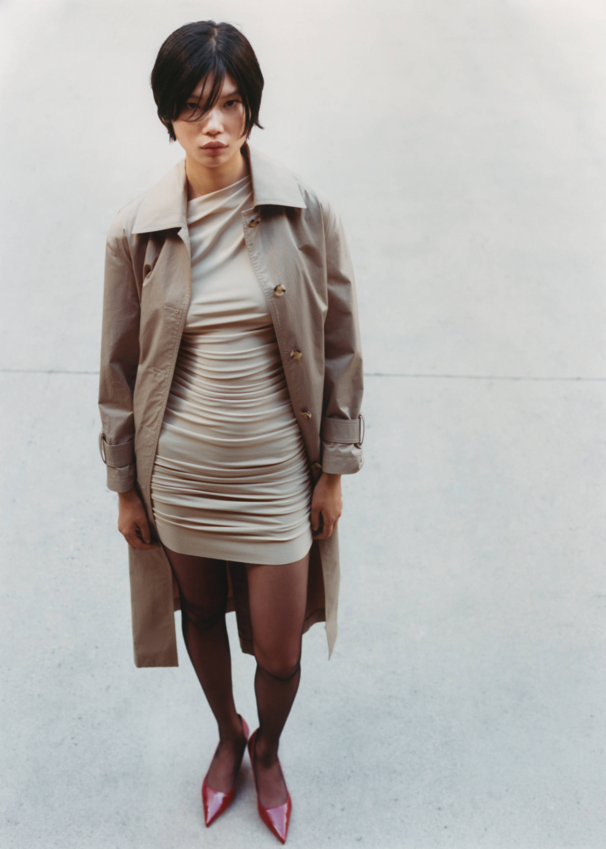 Vestito asimmetrico increspato - Dettaglio dell'articolo 7