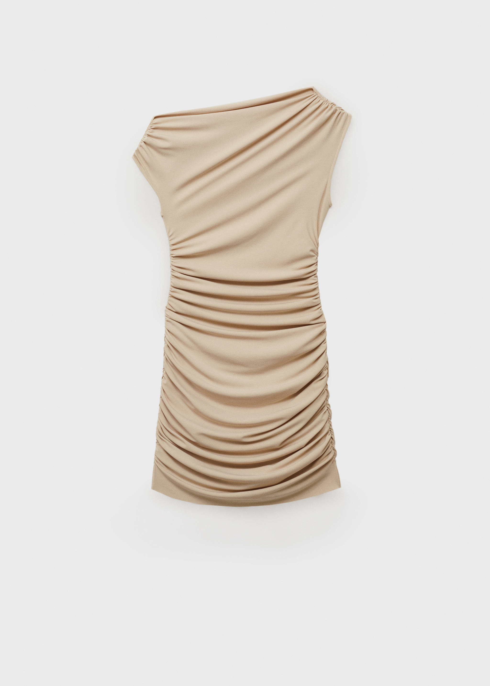 Vestito asimmetrico increspato - Articolo senza modello