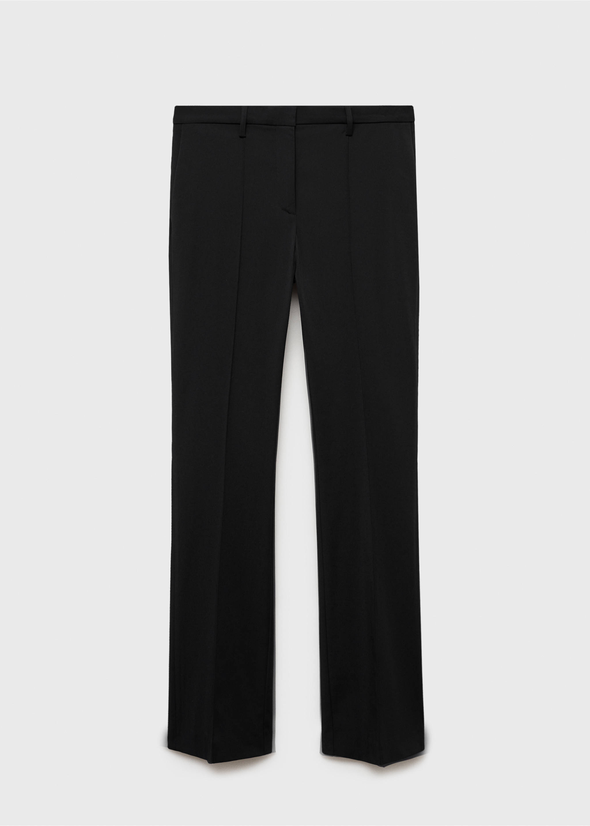 Slim fit suit trousers - Article without model, Black. Ref: 77086761-00.