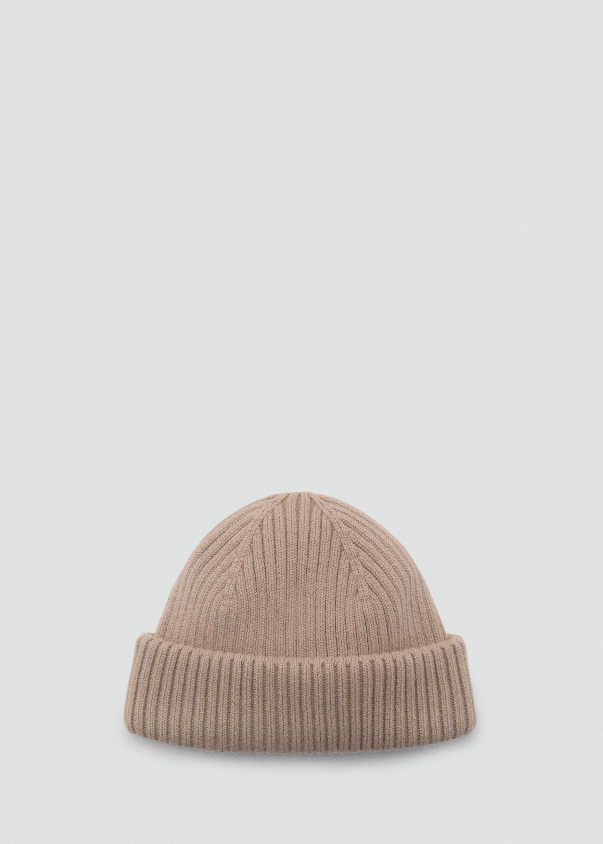 Rib-knit cotton hat - Article without model