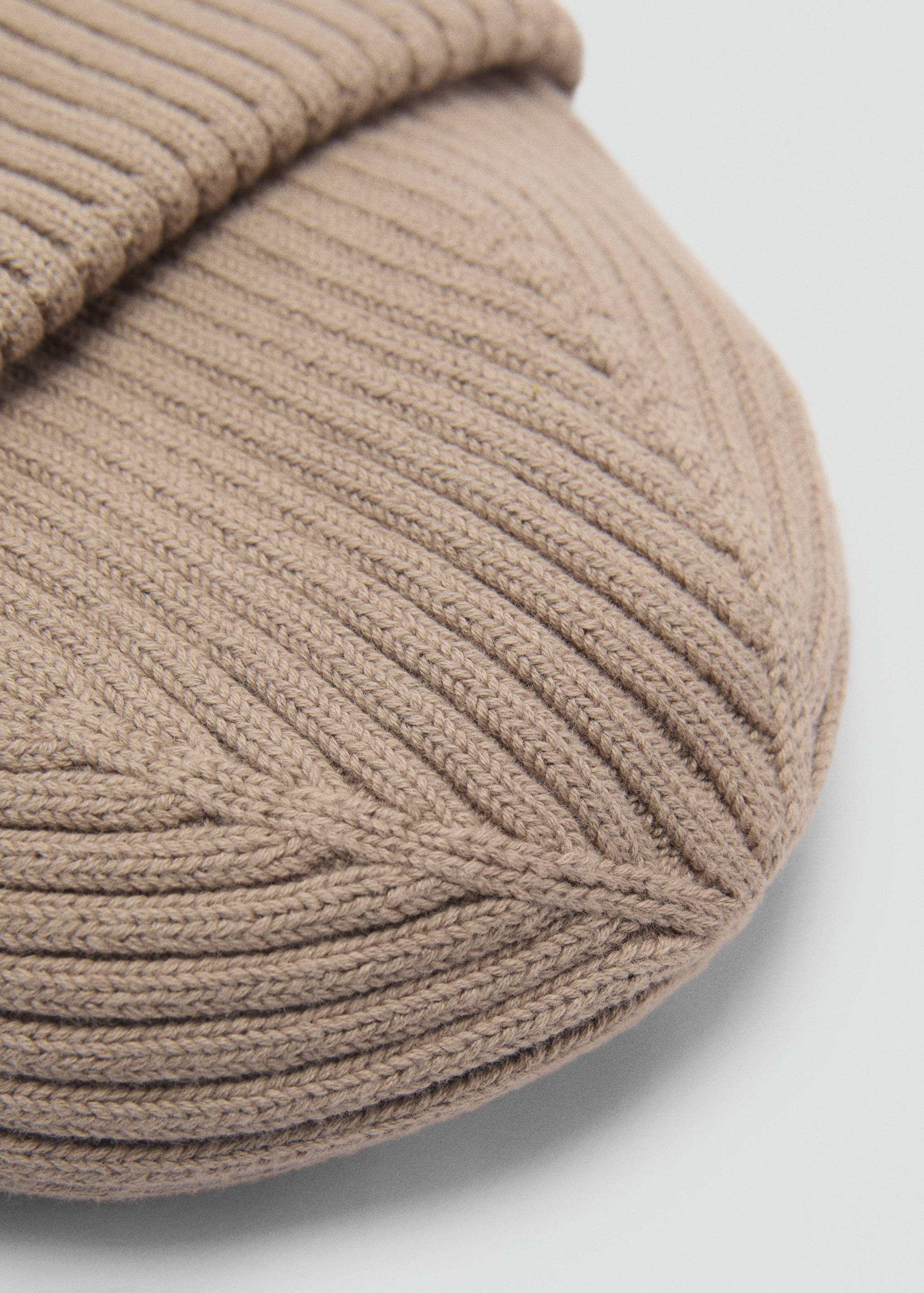 Rib-knit cotton hat - Details of the article 1
