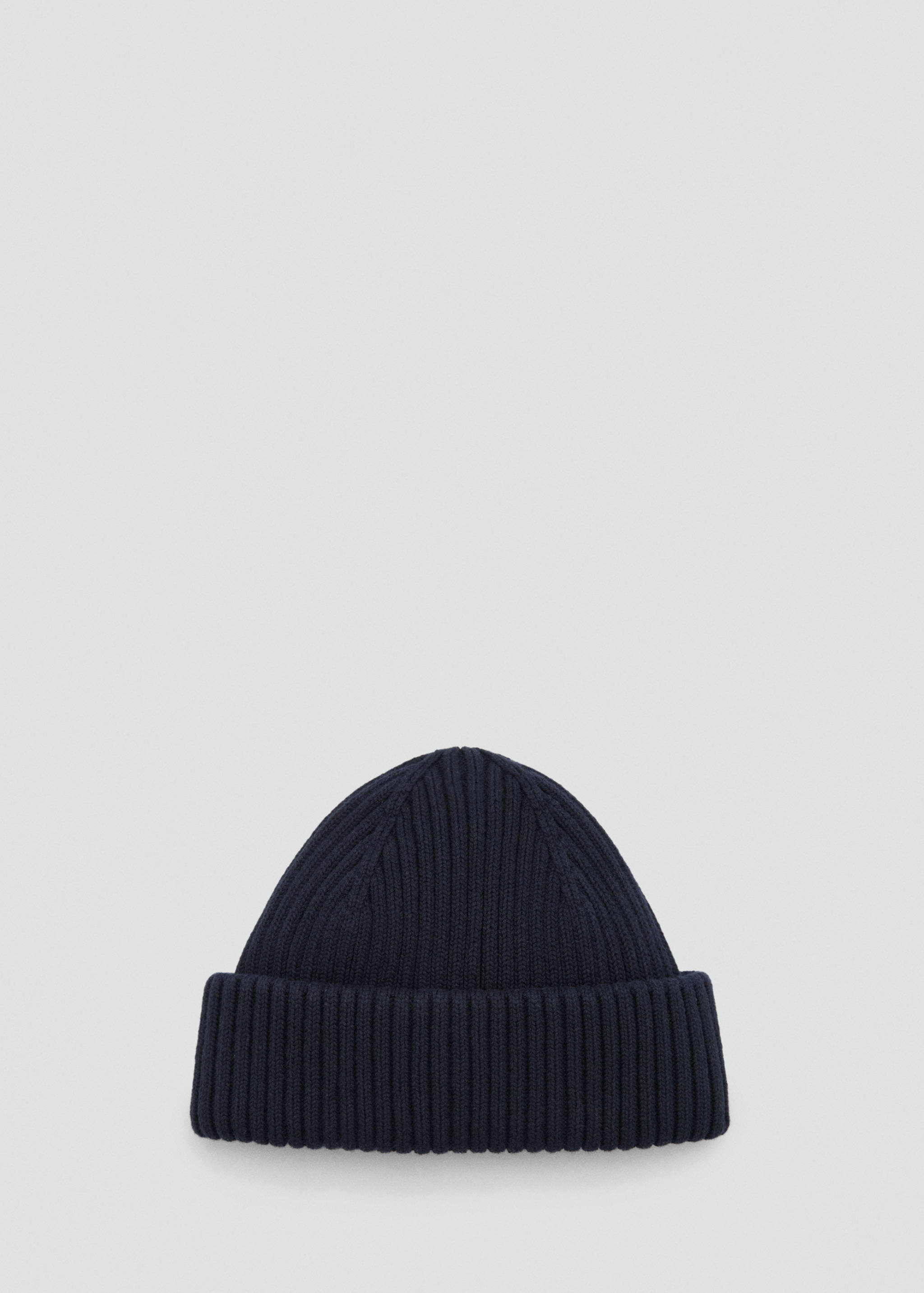 Rib-knit cotton hat - Article without model