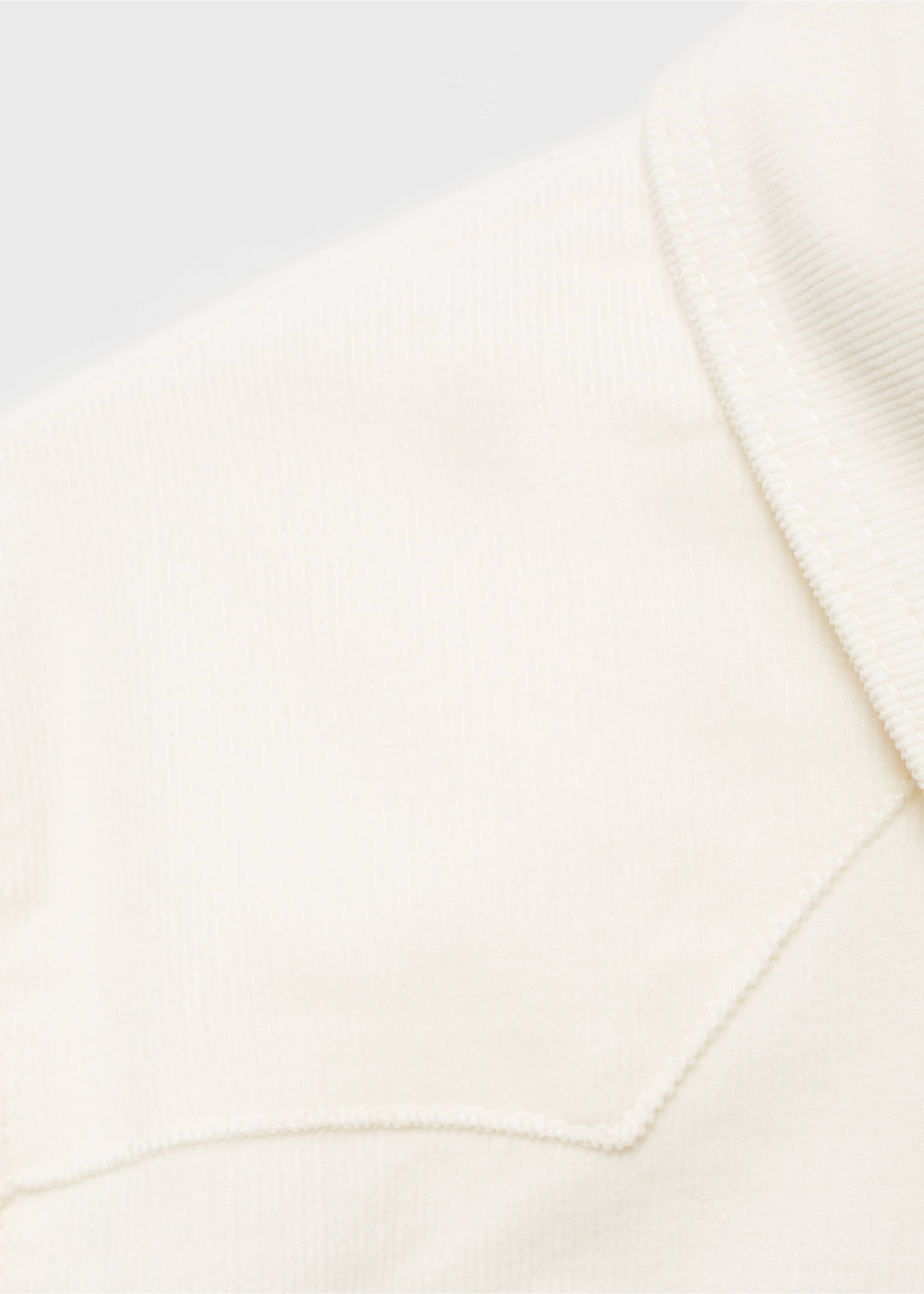 Micro-corduroy shirt with pockets - Details of the article 8, Off White. Ref: 77087114-00.