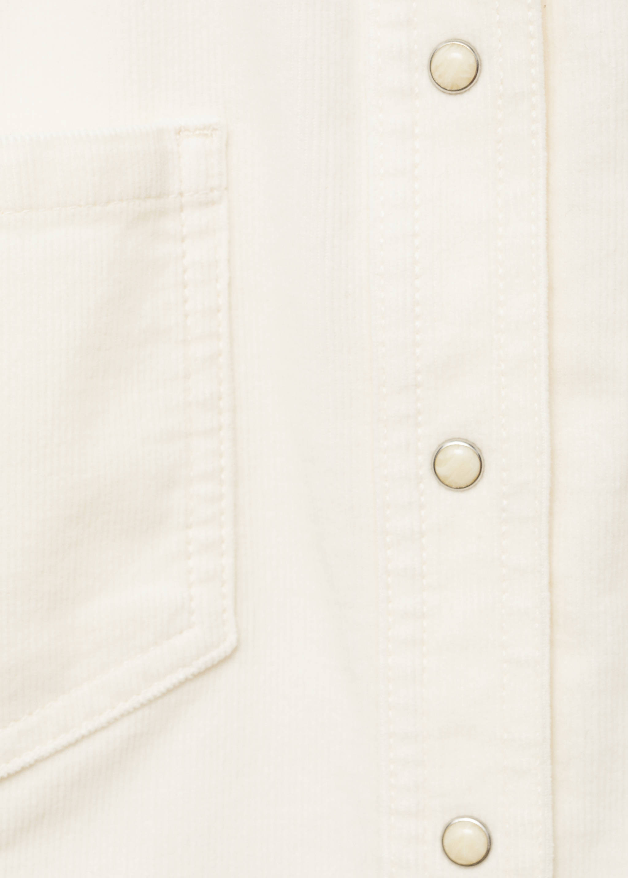 Micro-corduroy shirt with pockets - Details of the article 0