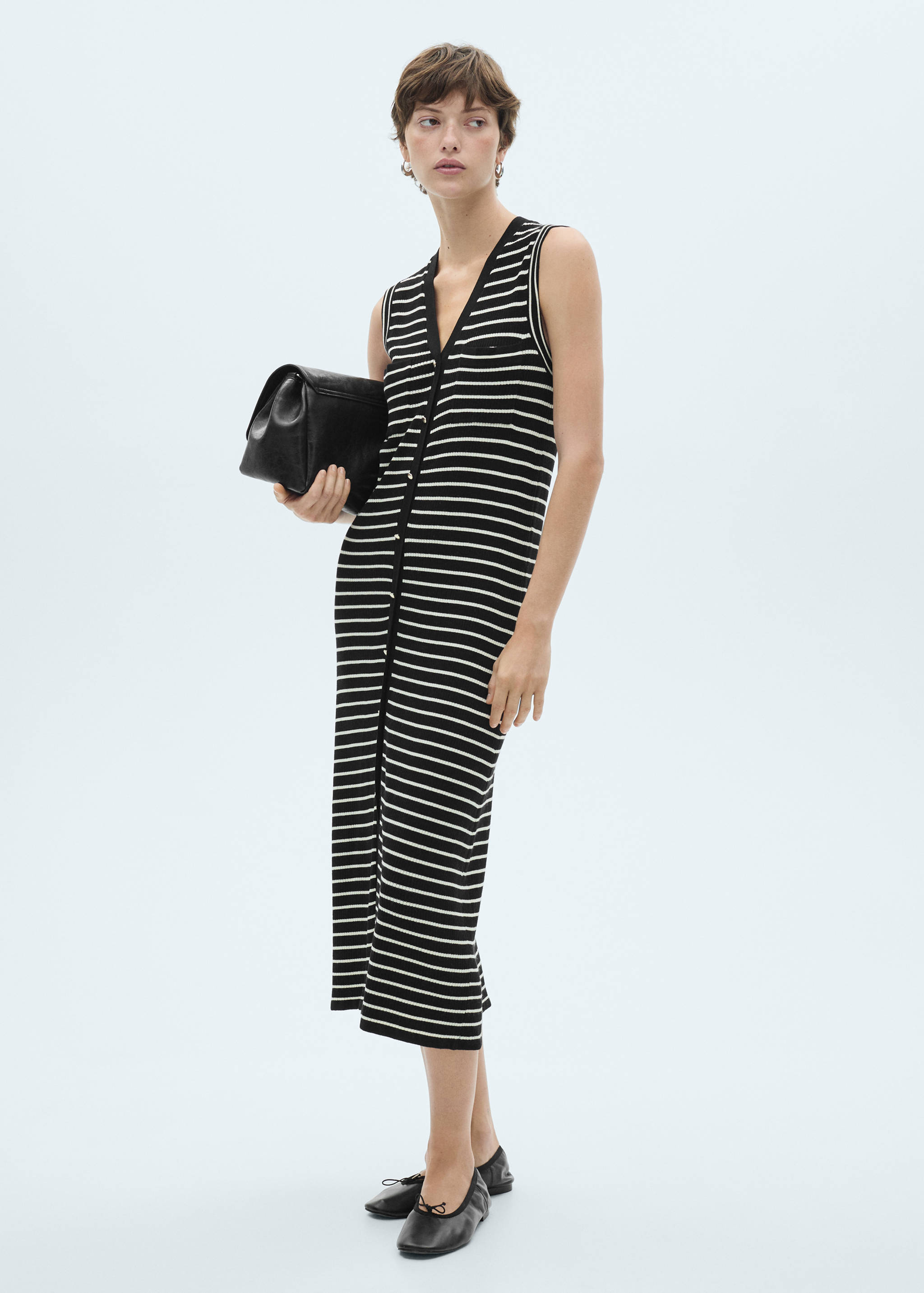 Striped sweater dress - General plane