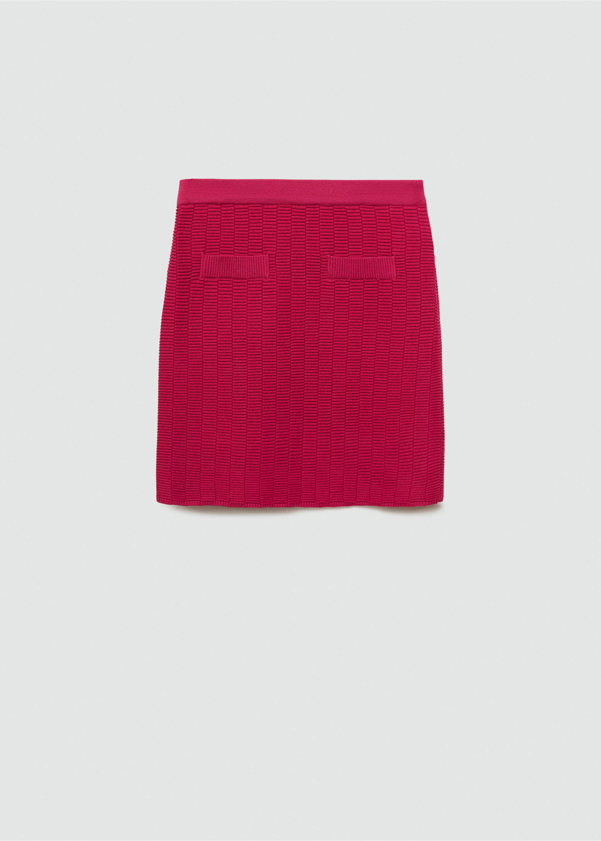 Pletena mini suknja - Artikl bez modela, Boja fuksije. Ref: 77087644-00.