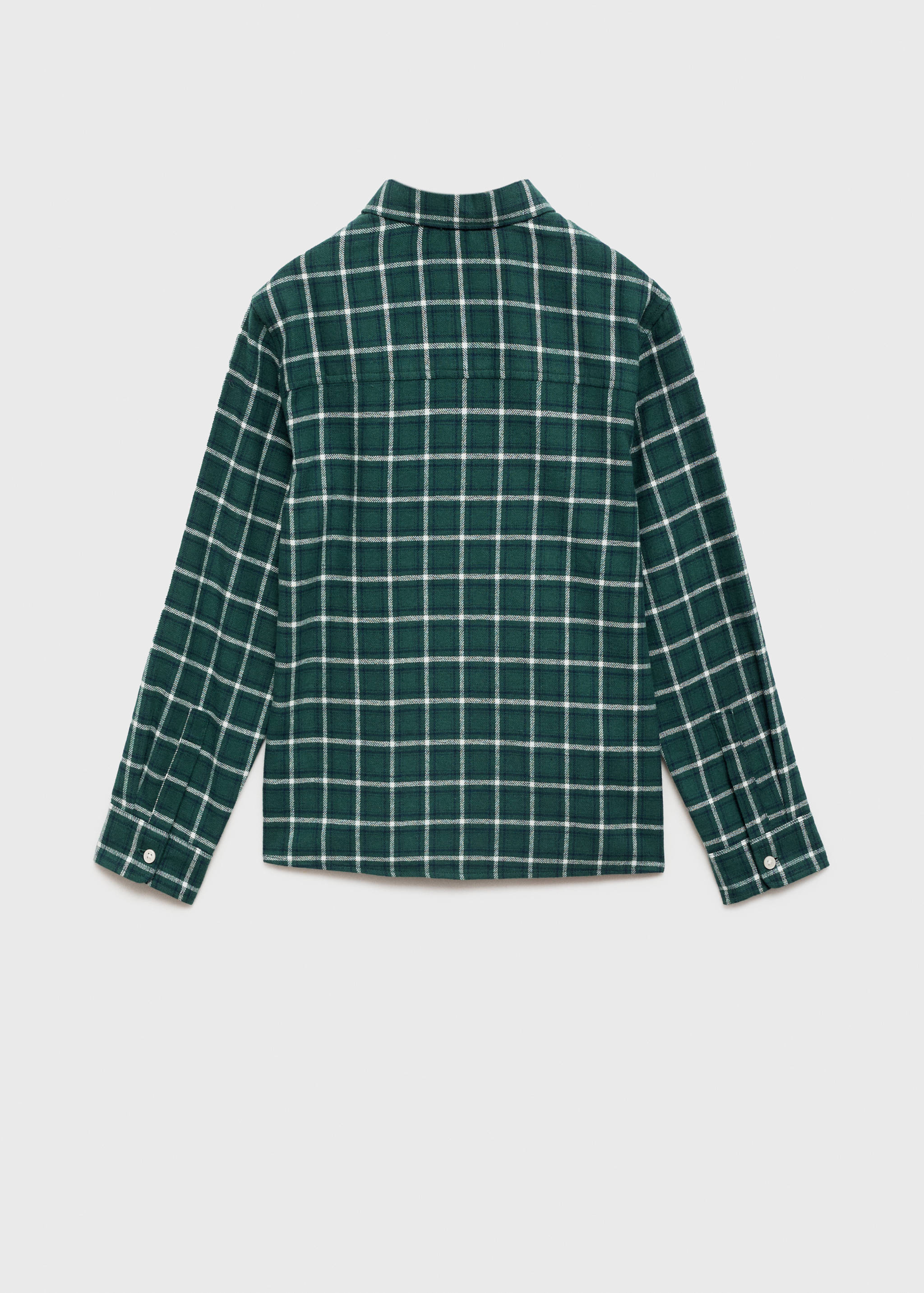 Camisa algodón cuadros - Reverso del artículo