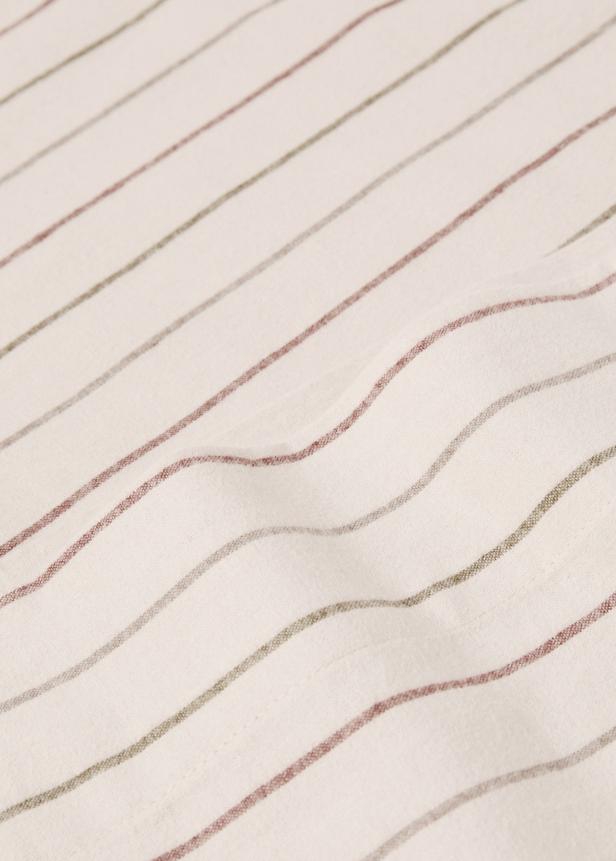 Reversible checkered flannel pillowcase 45x110cm - Details of the article 2