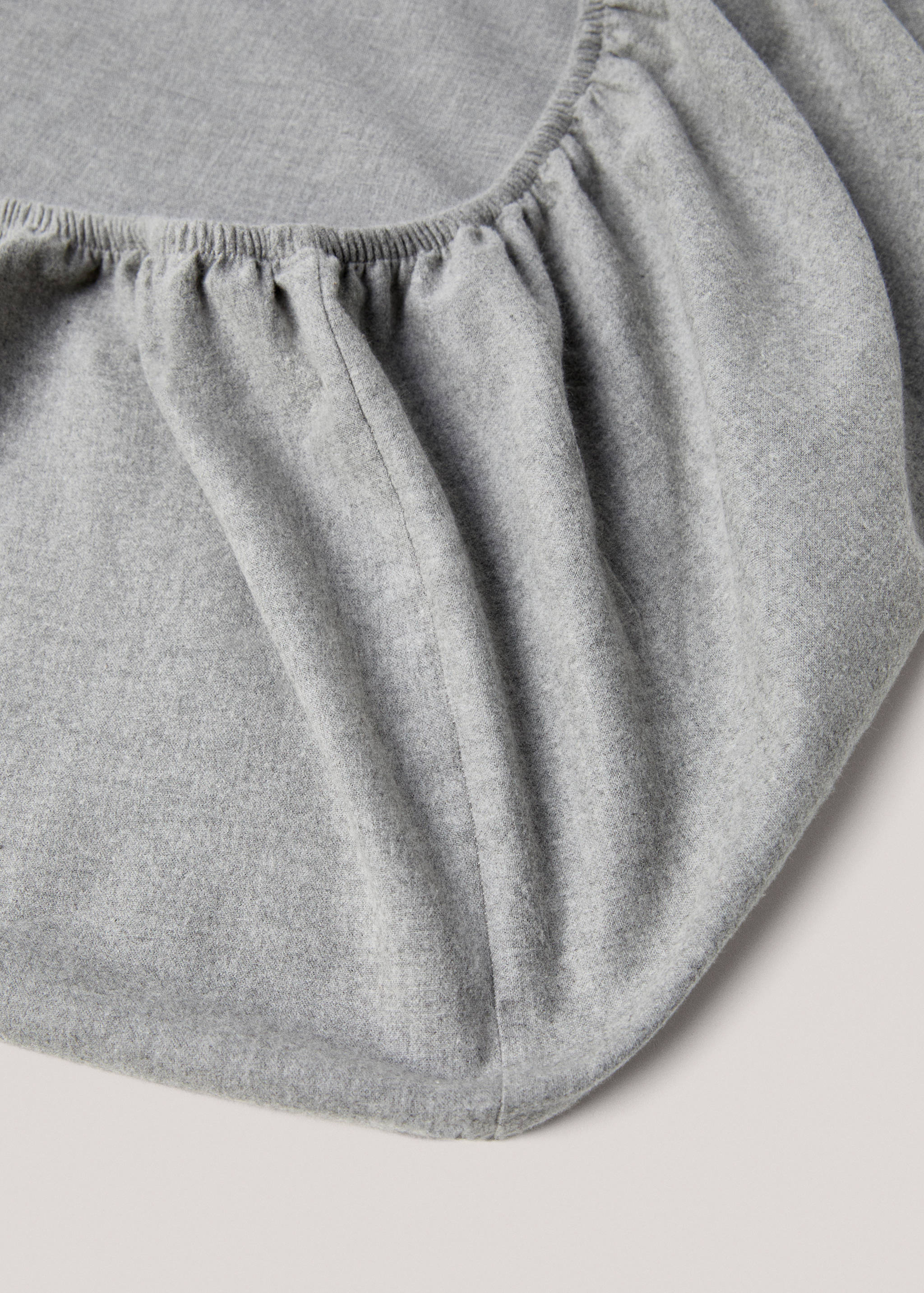 Plain flannel fitted sheet 160cm bed - Details of the article 1