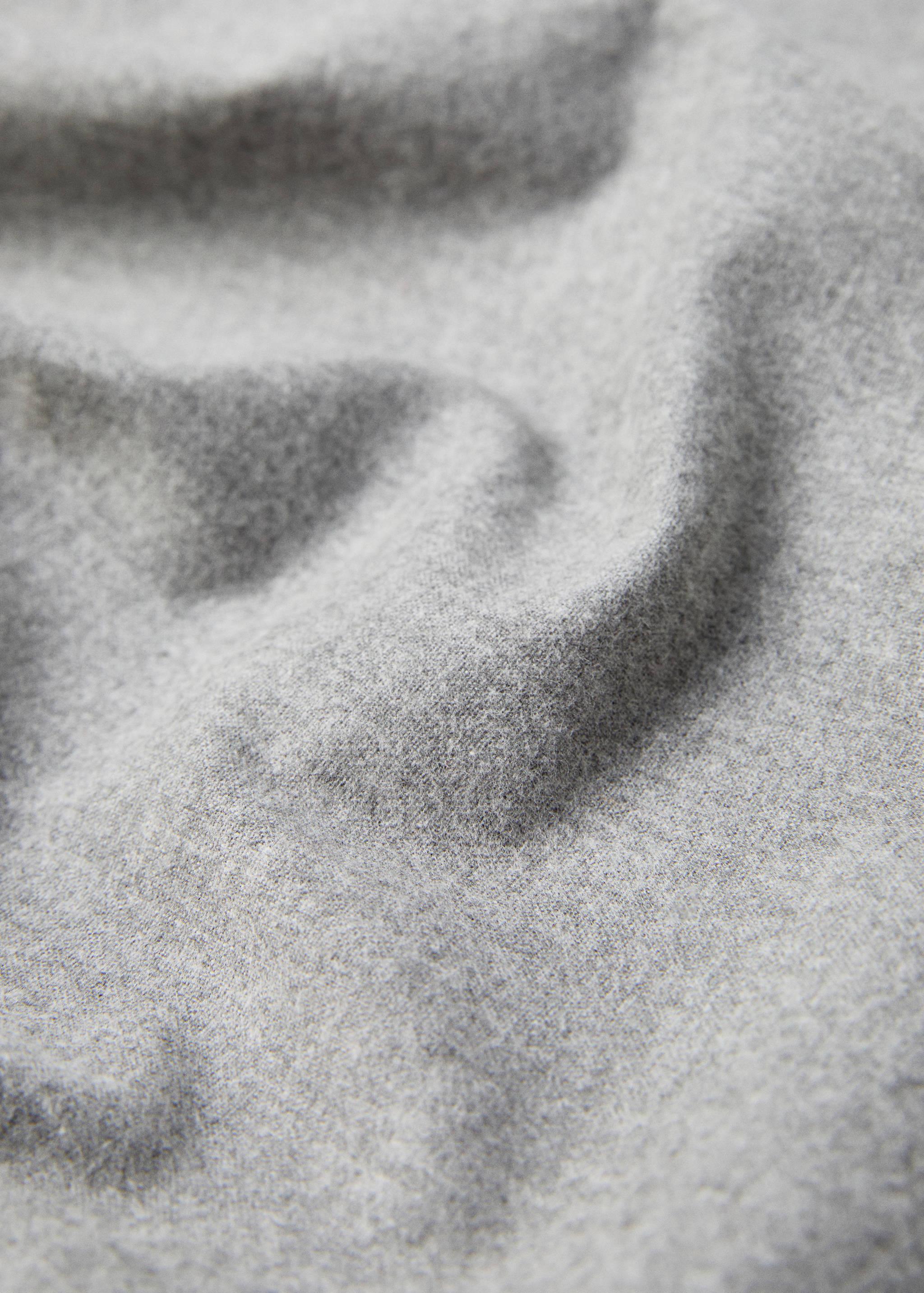 Plain flannel fitted sheet 160cm bed - Medium plane